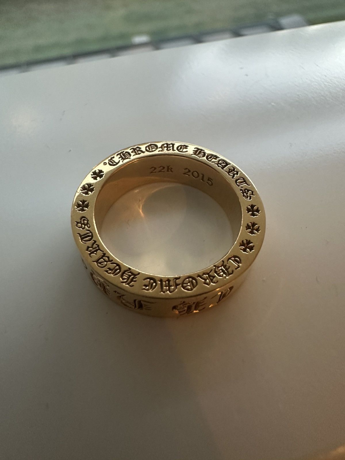 Chrome Hearts Gold NYC Ring