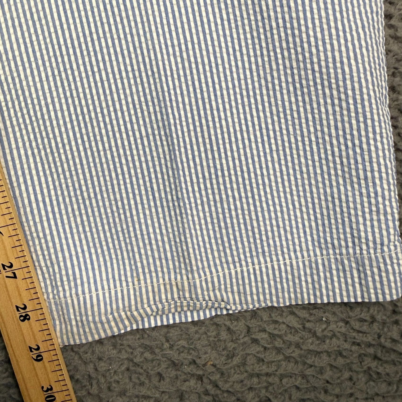 Polo Ralph Lauren Vintage Polo Ralph Lauren Seersucker Pants Mens 40x30 Blue Striped Pleated Size US L / EU 52-54 / 3 - 7 Thumbnail