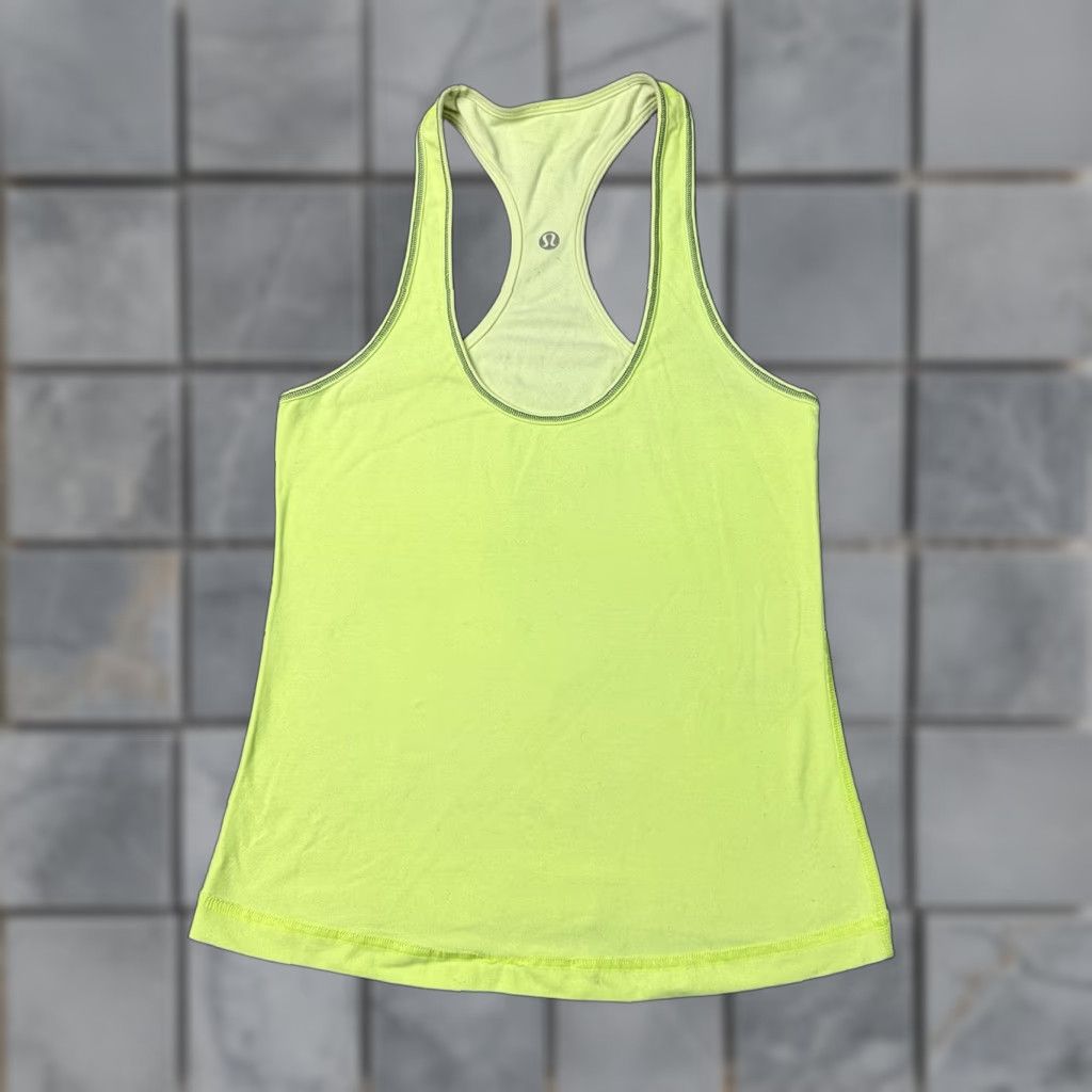 Lululemon Lululemon Top Womens XS Yellow Athletic Racerback Tank Shirt Sleeveless Yoga Casual Gym 90s y2k Green/Yellow Size XS / US 0-2 / IT 36-38 - 1 Thumbnail