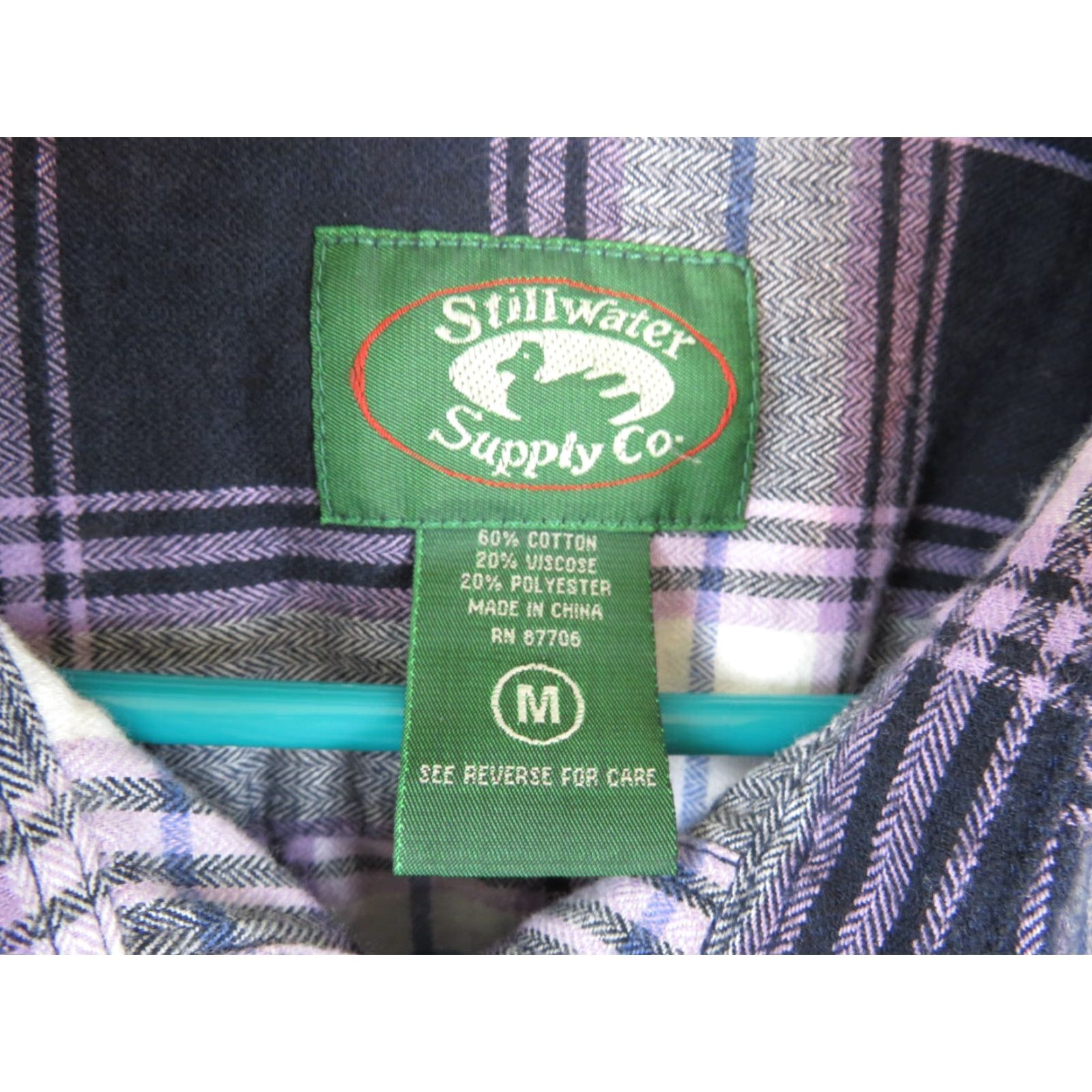 Vintage VINTAGE Stillwater Supply Co. Shirt Sz Medium Cotton Blend Plaid Flannel Top Brown 1990s Mens Size L / US 10 / IT 46 - 4 Thumbnail