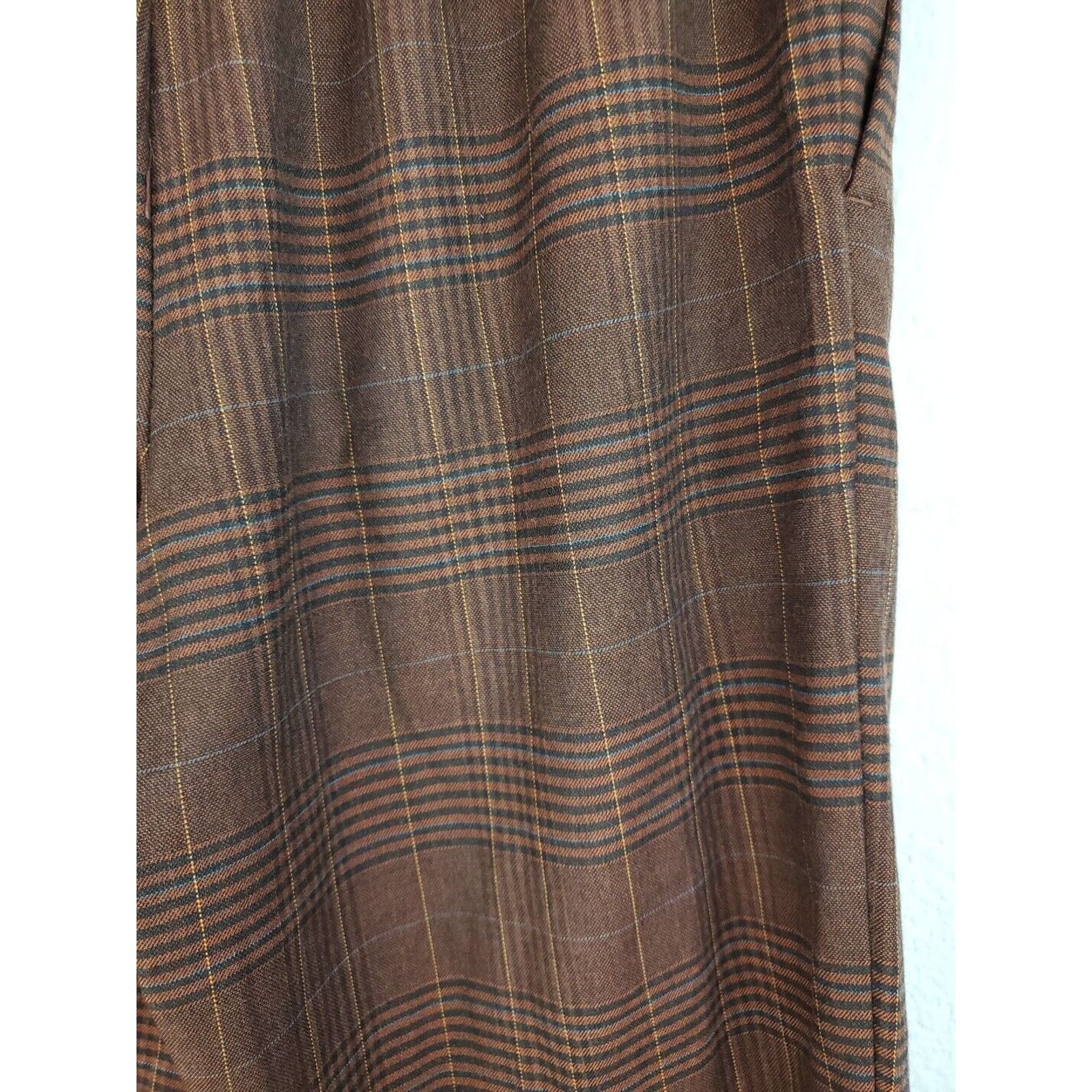 Madewell Madewell Pants Womens XXS Flannel Track Trousers Brown Glen Size 26" / US 2 / IT 38 - 14 Thumbnail