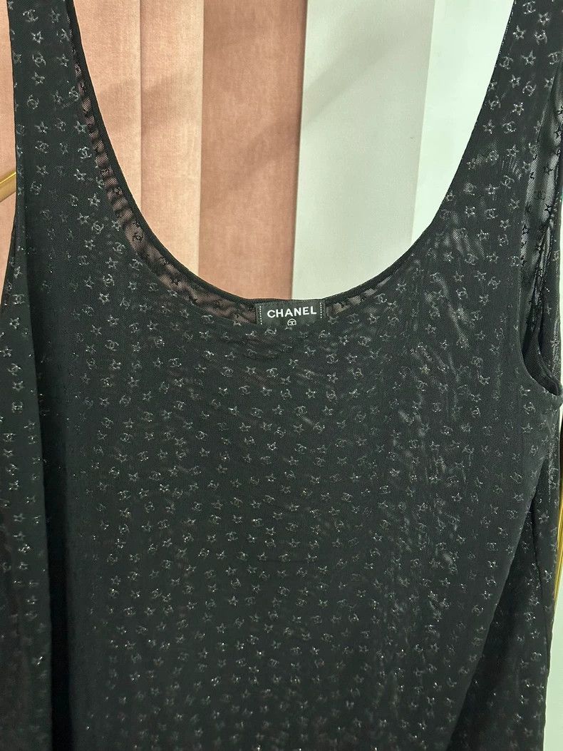 Chanel Chanel 24C black full double C full star suspender vest Size XS / US 0-2 / IT 36-38 - 3 Thumbnail