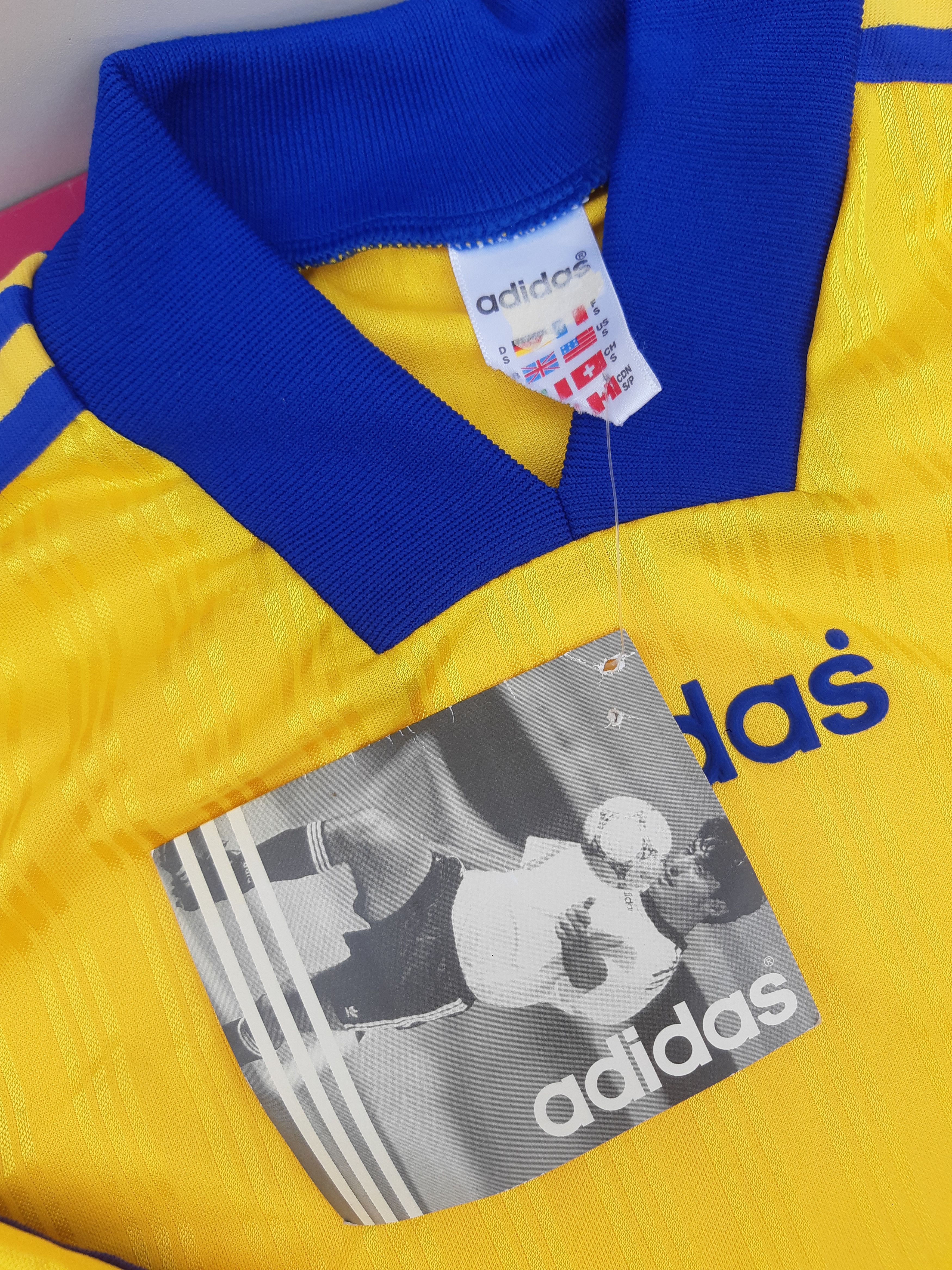 Adidas Vintage 90s ADIDAS Soccer Jersey Made in England size S NWT Size US S / EU 44-46 / 1 - 4 Thumbnail