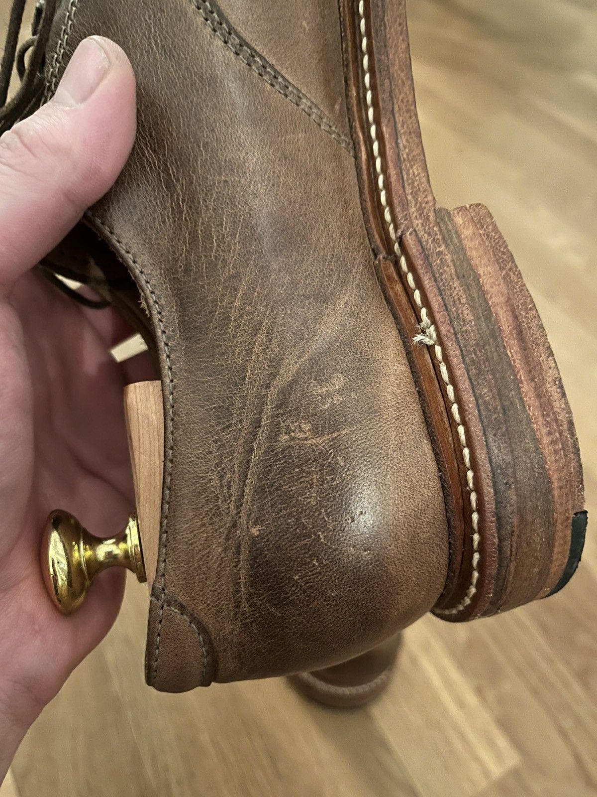 Oak Street Bootmakers Oak Street Bootmakers Natural Chromexcel Derby 8.5 D Size US 8.5 / EU 41-42 - 3 Thumbnail