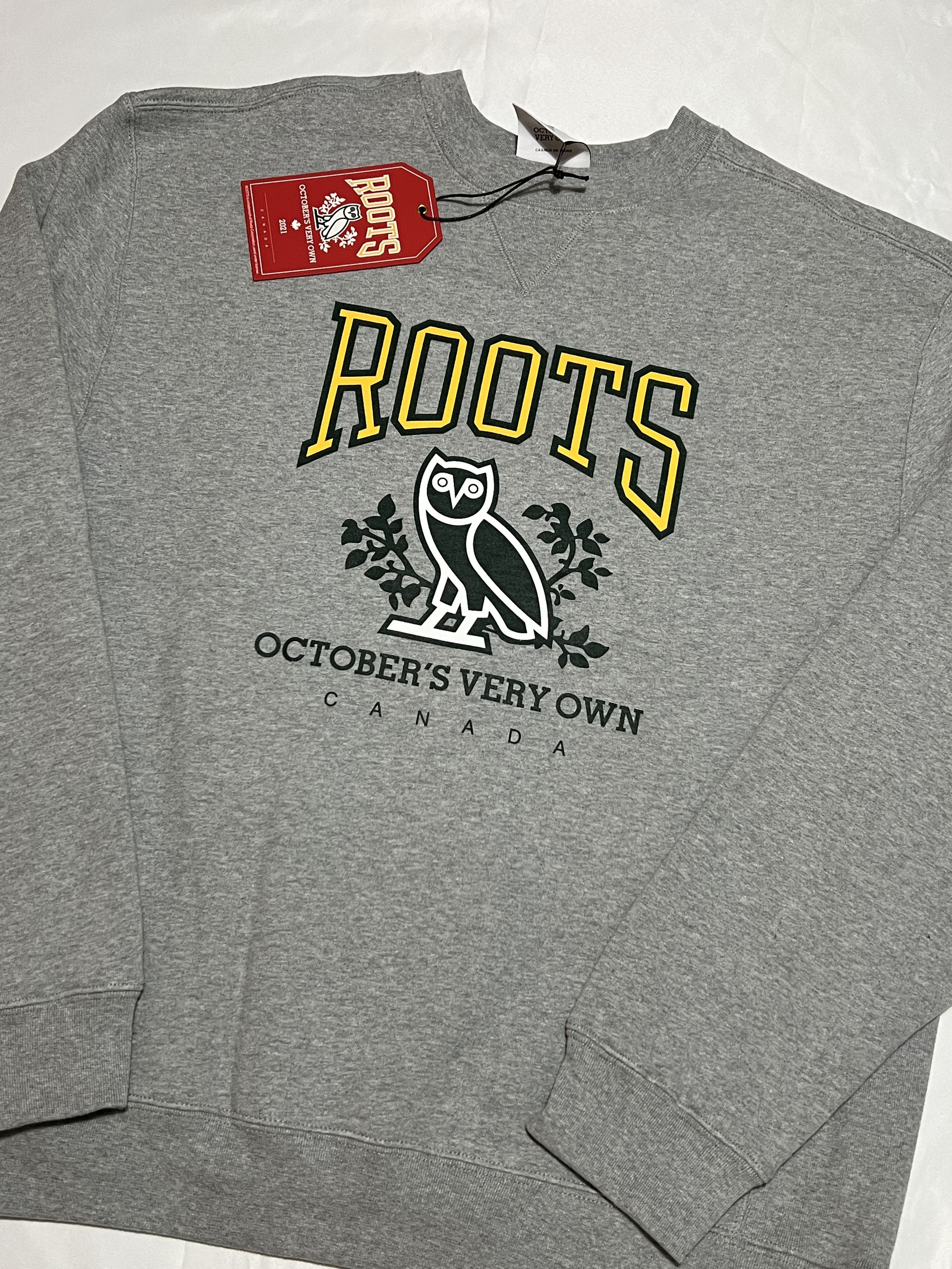 Drake OVO X ROOTS FW21 HERITAGE CREWNECK ASH GREY Size US XL / EU 56 / 4 - 2 Thumbnail