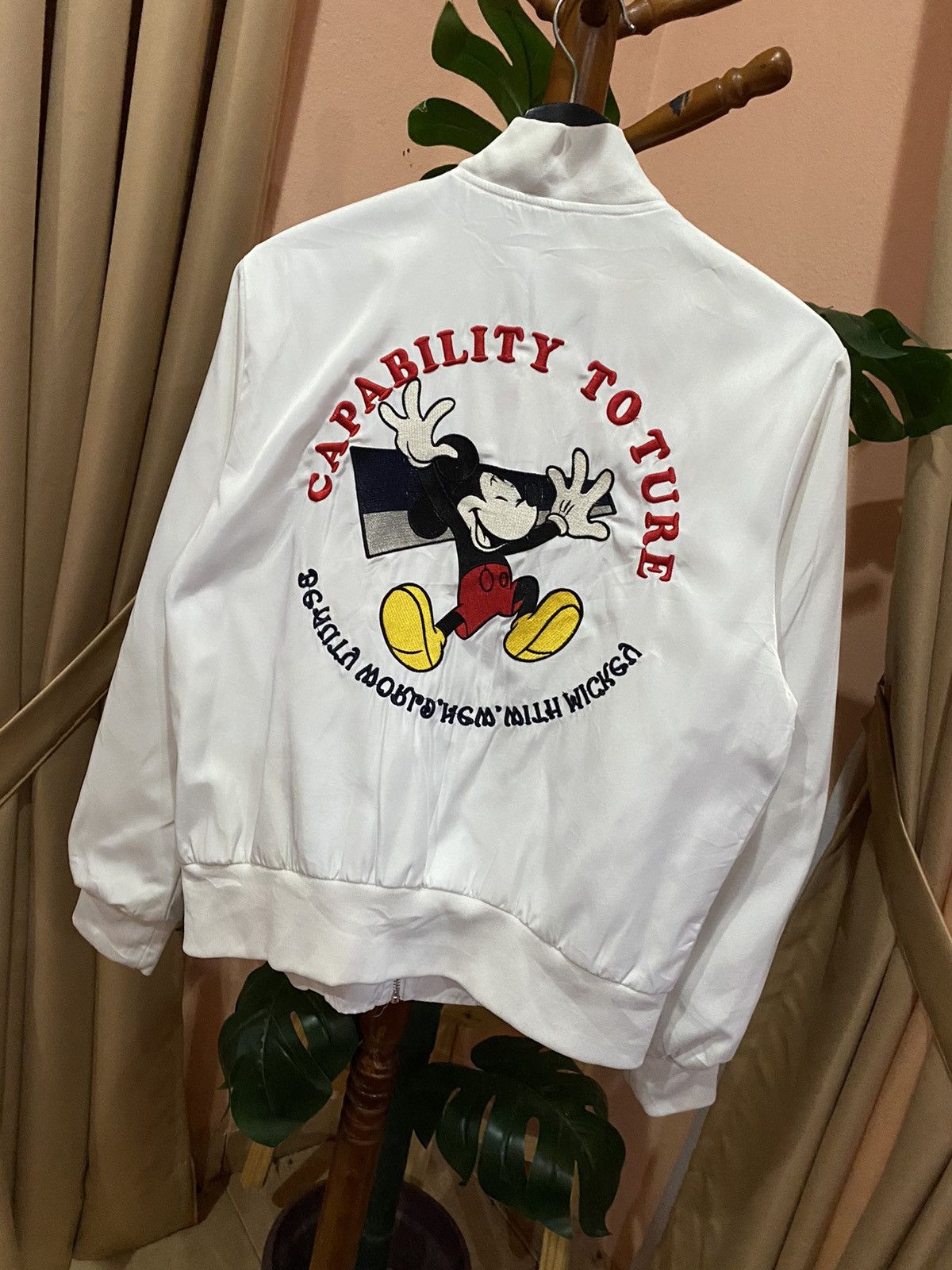 Mickey Mouse EMBROIDERED IN MY VIEW MICKEY MOUSE BOMBER JACKET Size US M / EU 48-50 / 2 - 6 Thumbnail
