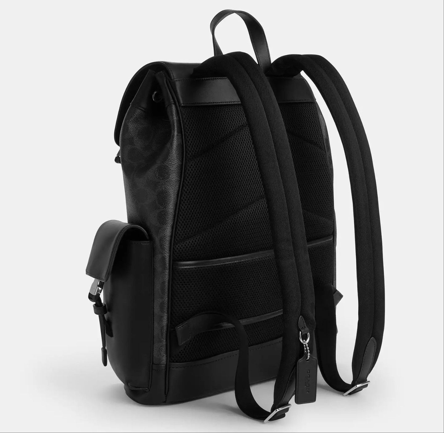 Coach Clark Backpack In Signature Canvas With Varsity Stripe CDC63 Size ONE SIZE - 7 Thumbnail
