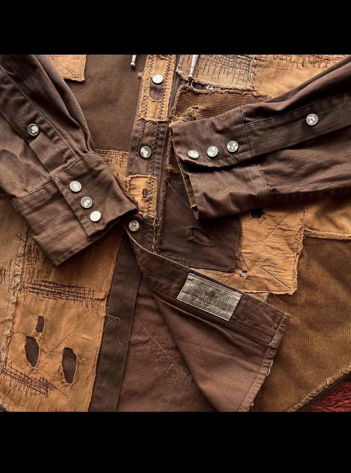 RRL Ralph Lauren RRL Double RL Ralph Lauren patchwork shirt western Size US S / EU 44-46 / 1 - 9 Thumbnail
