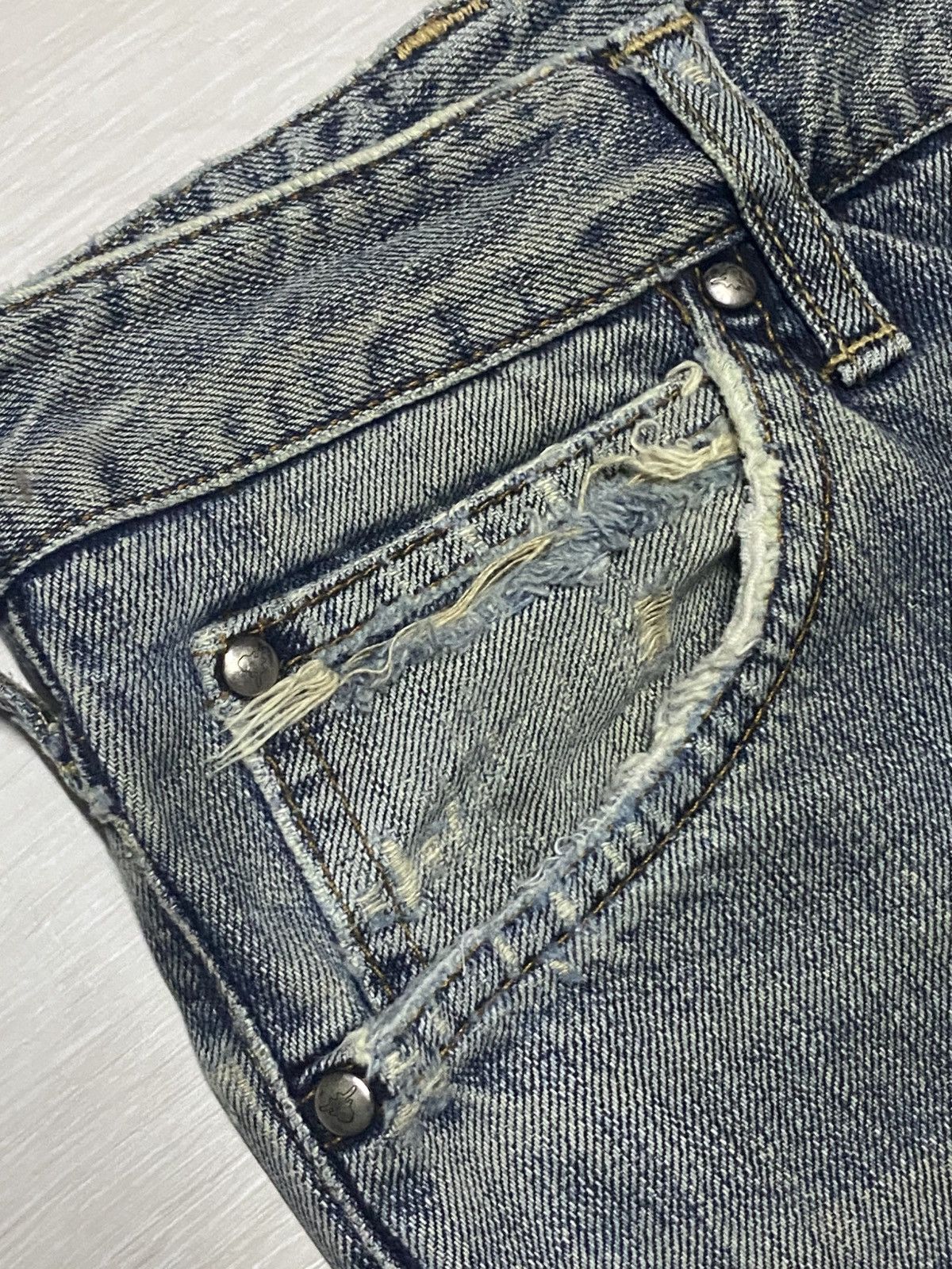 Wrangler Wrangler authentic Western Geams Faded Distressed Loose Jean Size US 30 / EU 46 - 7 Thumbnail