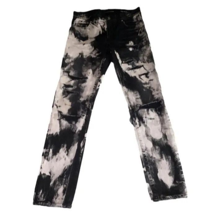 Saint Laurent Paris Yves Saint Laurent Distressed Tie-Dye Jeans-2507 Size US 31 - 7 Thumbnail