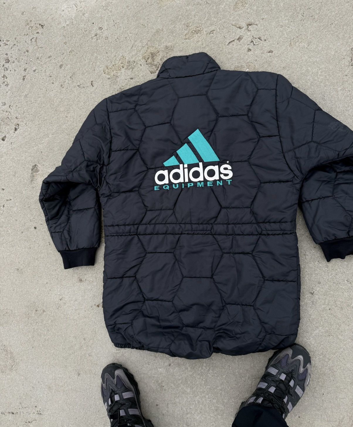 Adidas Vintage 90s Adidas Equipment Down Y2k Blokecore Jacket Size US L / EU 52-54 / 3 - 12 Thumbnail