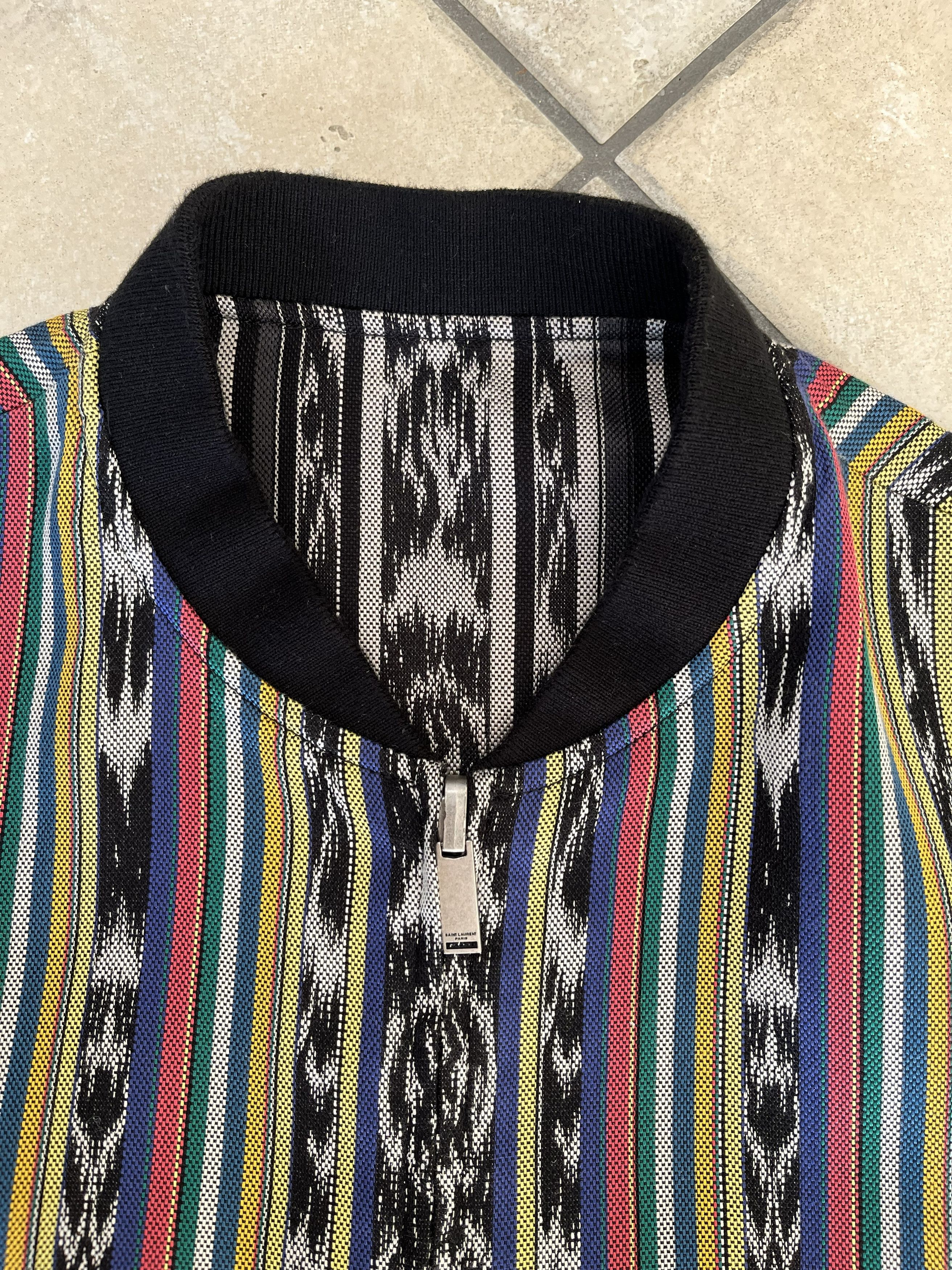 Saint Laurent Paris SS18 Saint Laurent Paris IKAT Teddy Jacket Reversible Size US M / EU 48-50 / 2 - 5 Thumbnail