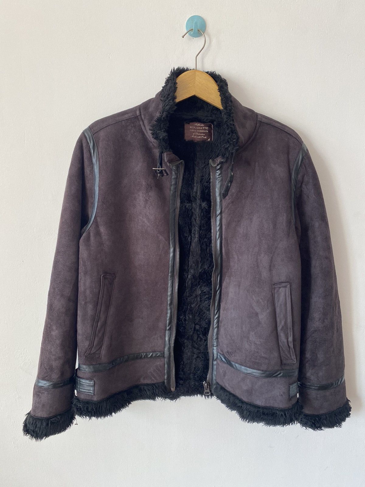 14th Addiction × If Six Was Nine × In The Attic Japanese Brand Roushatte Suede Sherpa Jacket Size US M / EU 48-50 / 2 - 13 Thumbnail