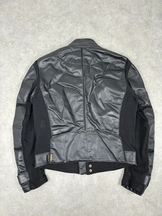 Armani 2000s Armani Black Hybrid Biker Leather Jacket Size US M / EU 48-50 / 2 - 5 Thumbnail