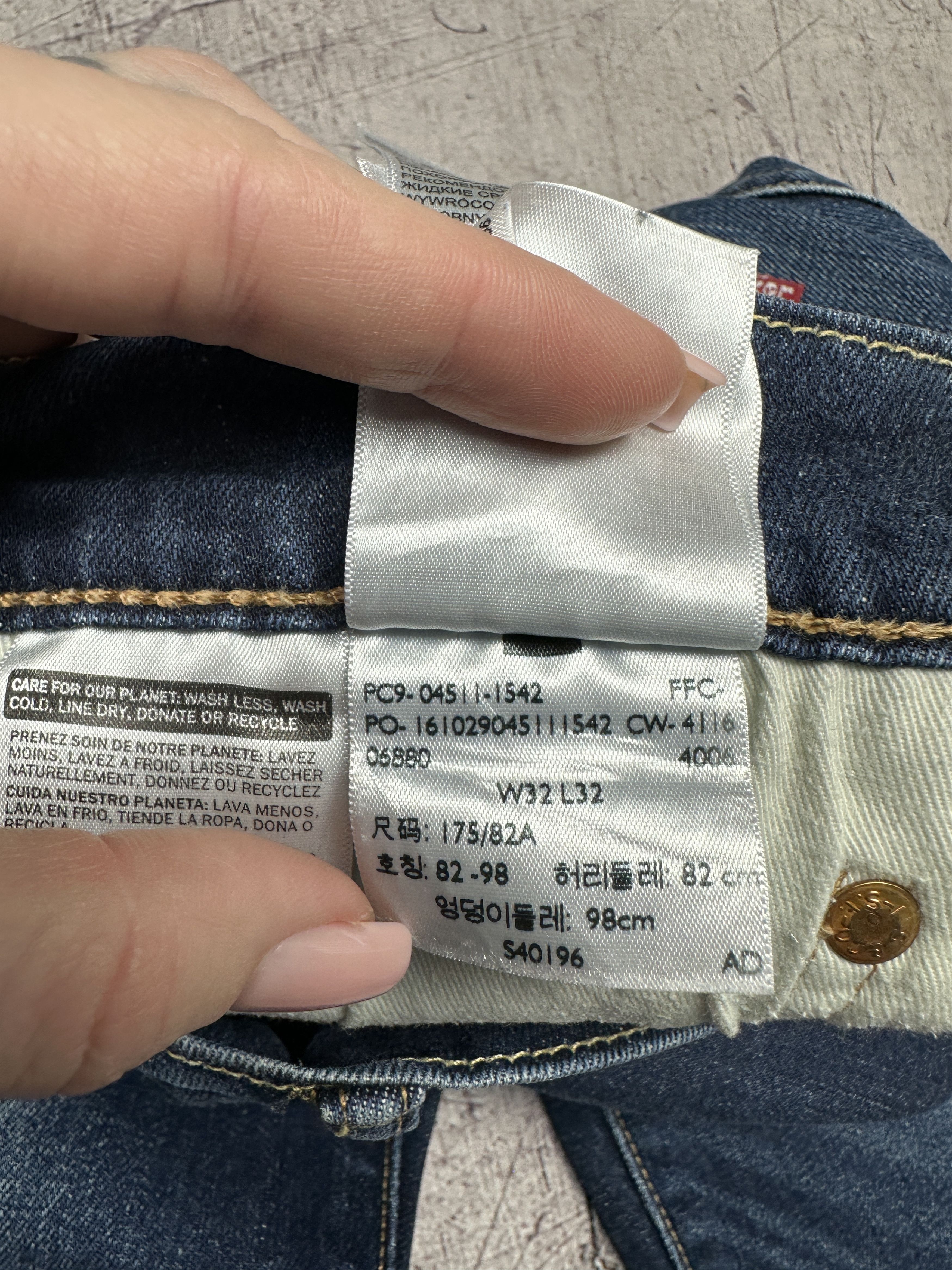 Levi's Levi's 511 Mens Denim Pants Jeans Size 32 x 32 Size US 32 / EU 48 - 10 Thumbnail