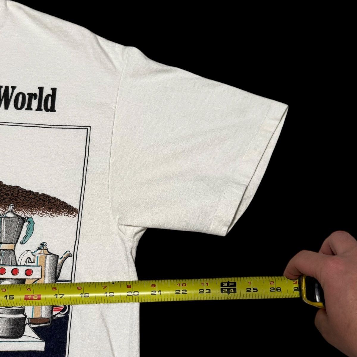 Vintage Vintage Coffee Capital of the World Washington White Shirt L Size US L / EU 52-54 / 3 - 6 Thumbnail
