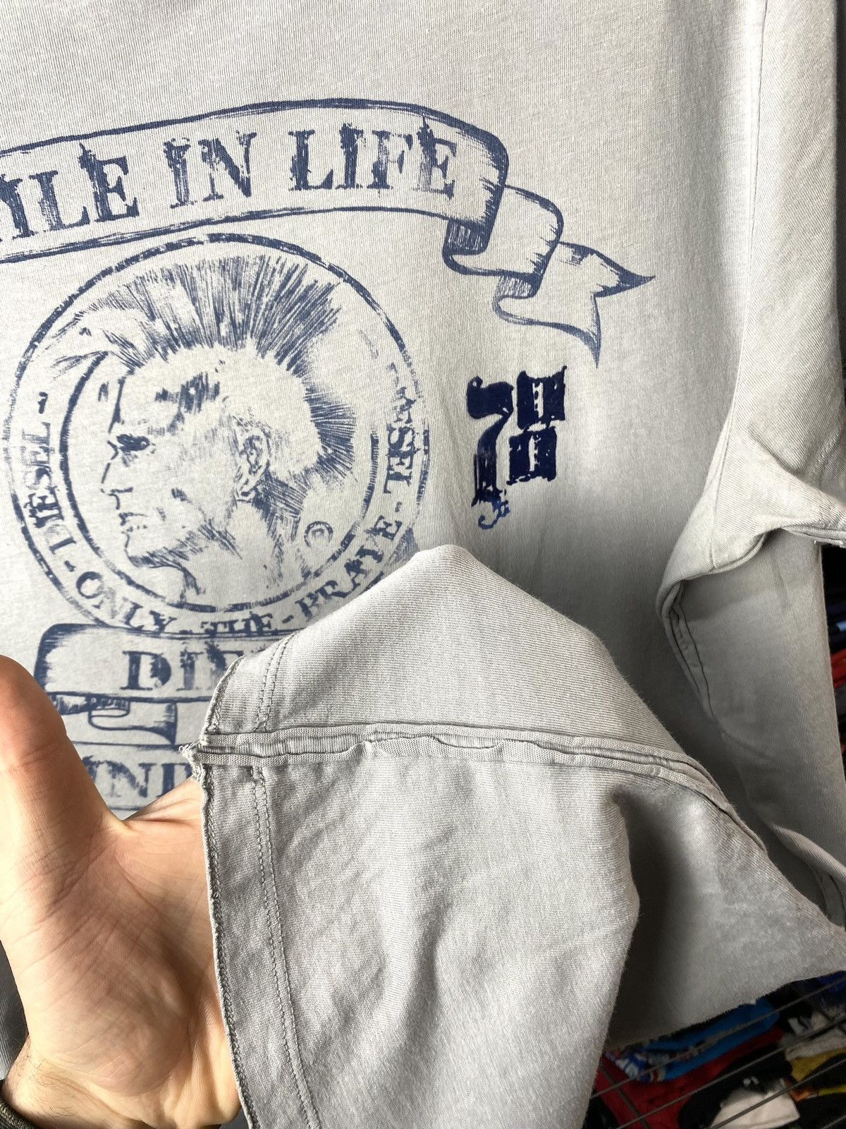 Diesel Y2K Vintage Diesel Punk Tee Shirt Archive Hype Size US XL / EU 56 / 4 - 9 Thumbnail