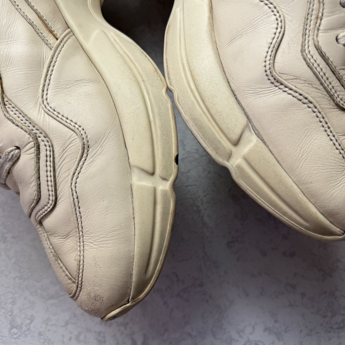 Gucci Gucci Rhyton Logo Leather Sneaker Size 12.5 Size US 12.5 / EU 45-46 - 12 Thumbnail