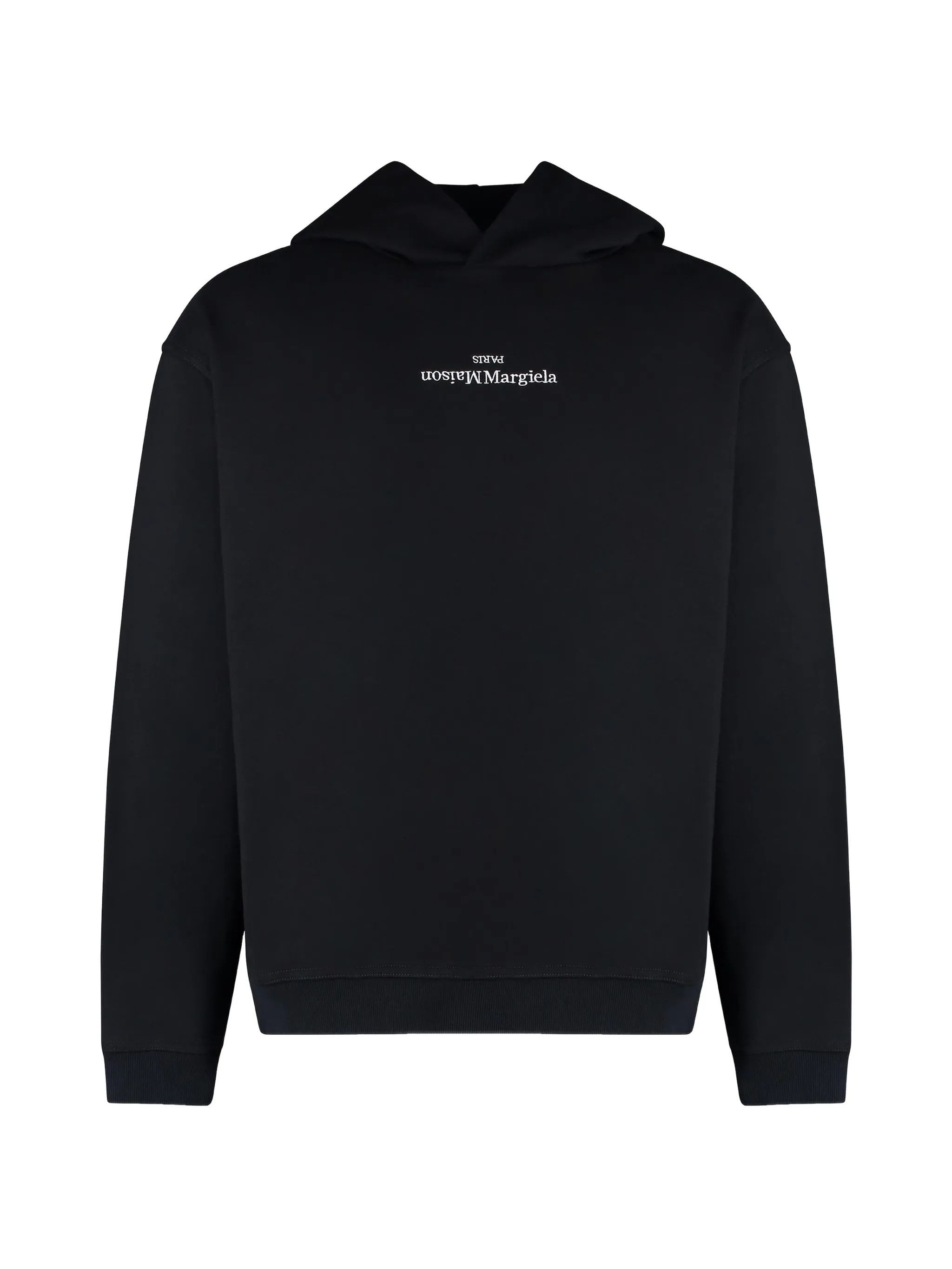 Maison Margiela o1bcso1str0426 Logo-print Hoodie in Black Size US XL / EU 56 / 4 - 1 Thumbnail