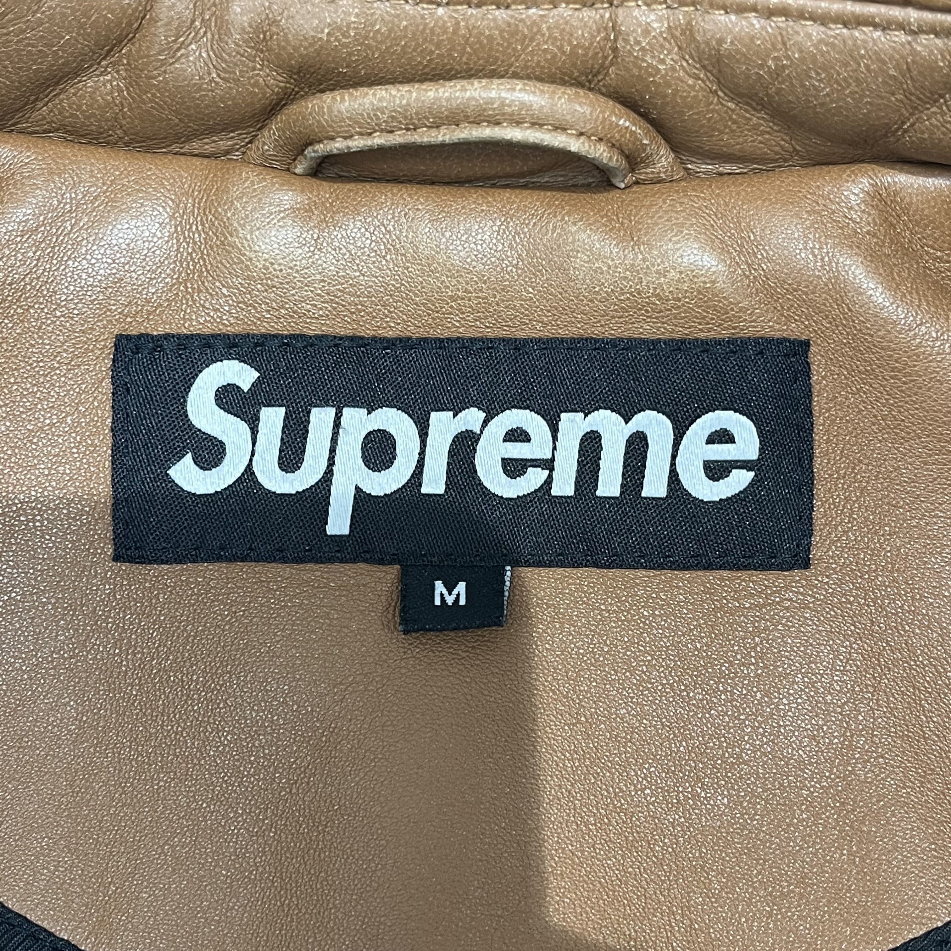 Supreme Supreme Quilted Studded Leather Jacket Light Brown Size US M / EU 48-50 / 2 - 3 Thumbnail