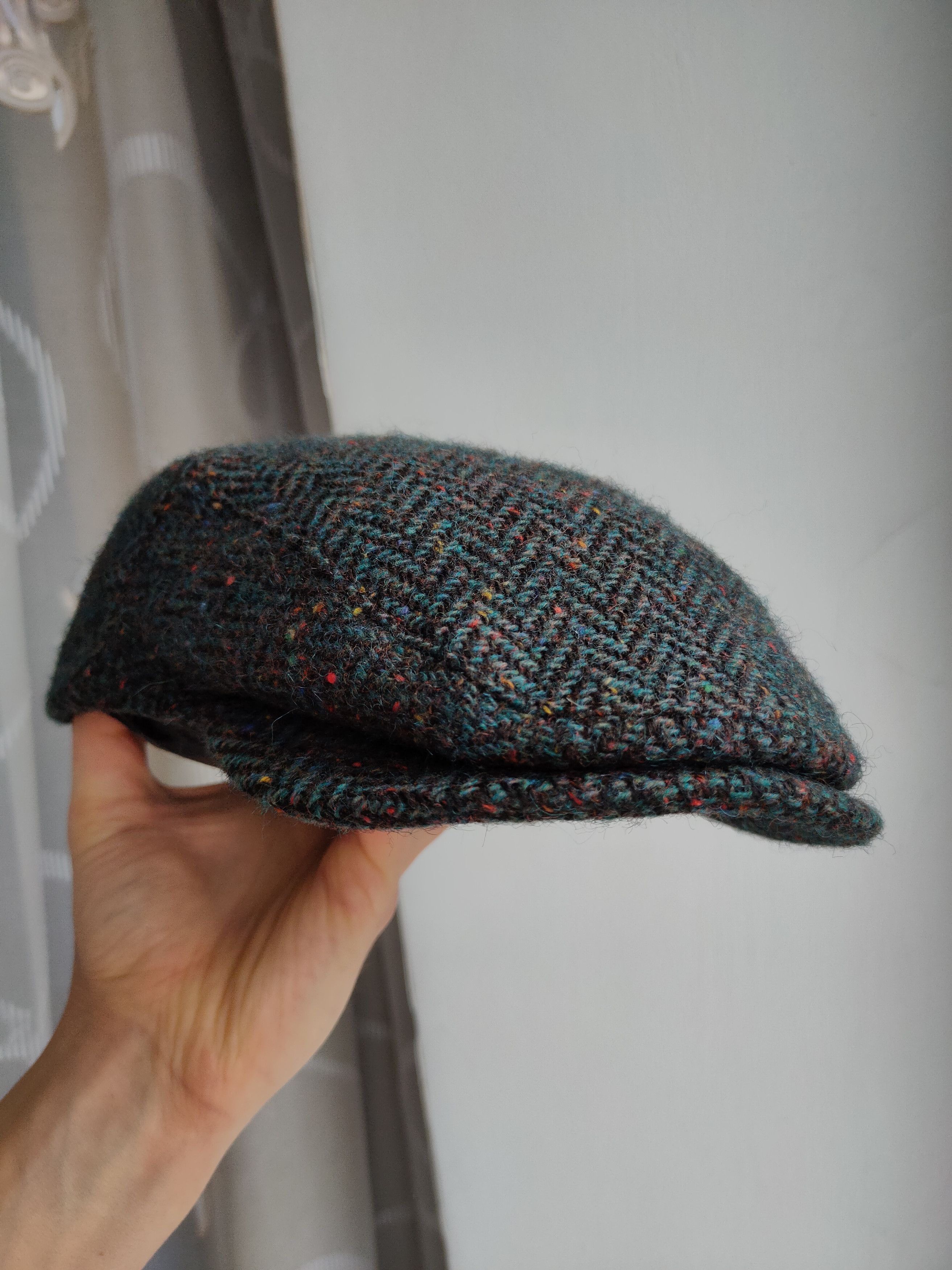 Harris Tweed Vintage Mizen Wool Flat Cap Hat Ireland Tweed Peaky Blinders Size ONE SIZE - 3 Thumbnail