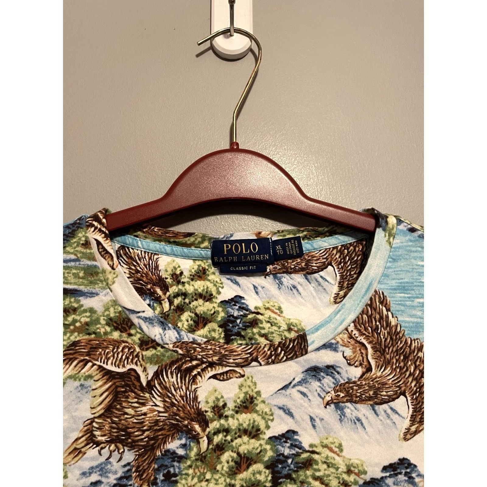 Polo Ralph Lauren Polo Ralph Lauren Shirt XL Mens Short Sleeve Hawaiian AOP Classic Fit Multicolor Cotton Seascape D338 Size US XL / EU 56 / 4 - 2 Thumbnail