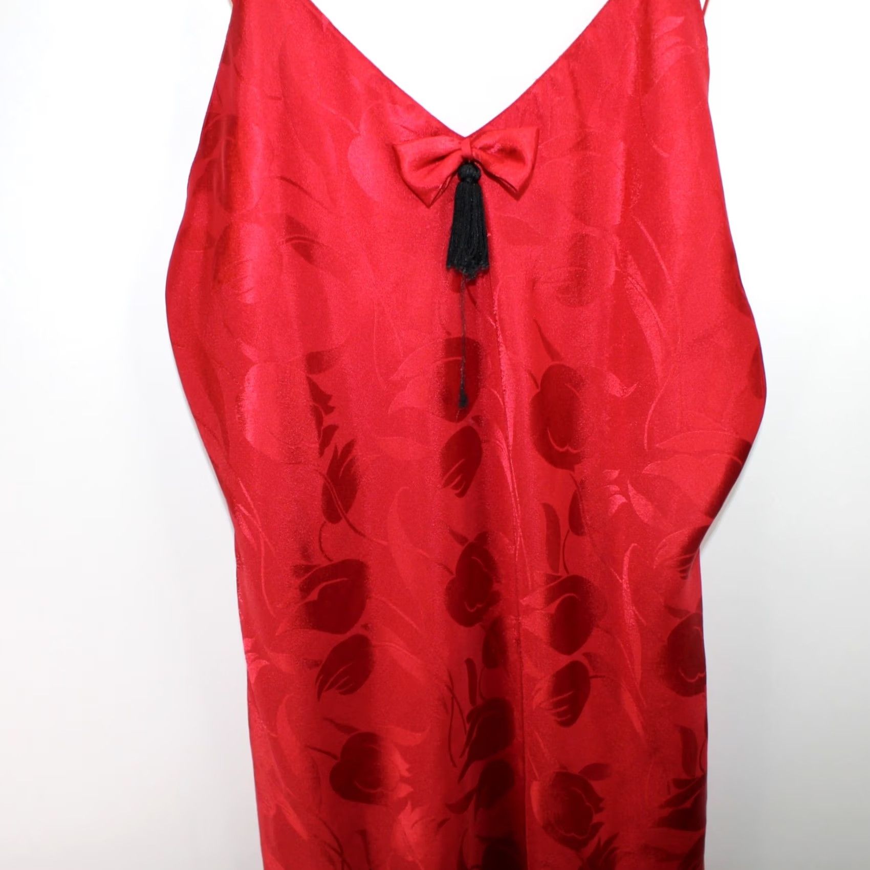 Victoria's Secret VINTAGE Victoria's Secret Night Gown Womens Medium Polyester Sleepwear Pullover Sleeveless Red 90s Size M / US 6-8 / IT 42-44 - 3 Thumbnail