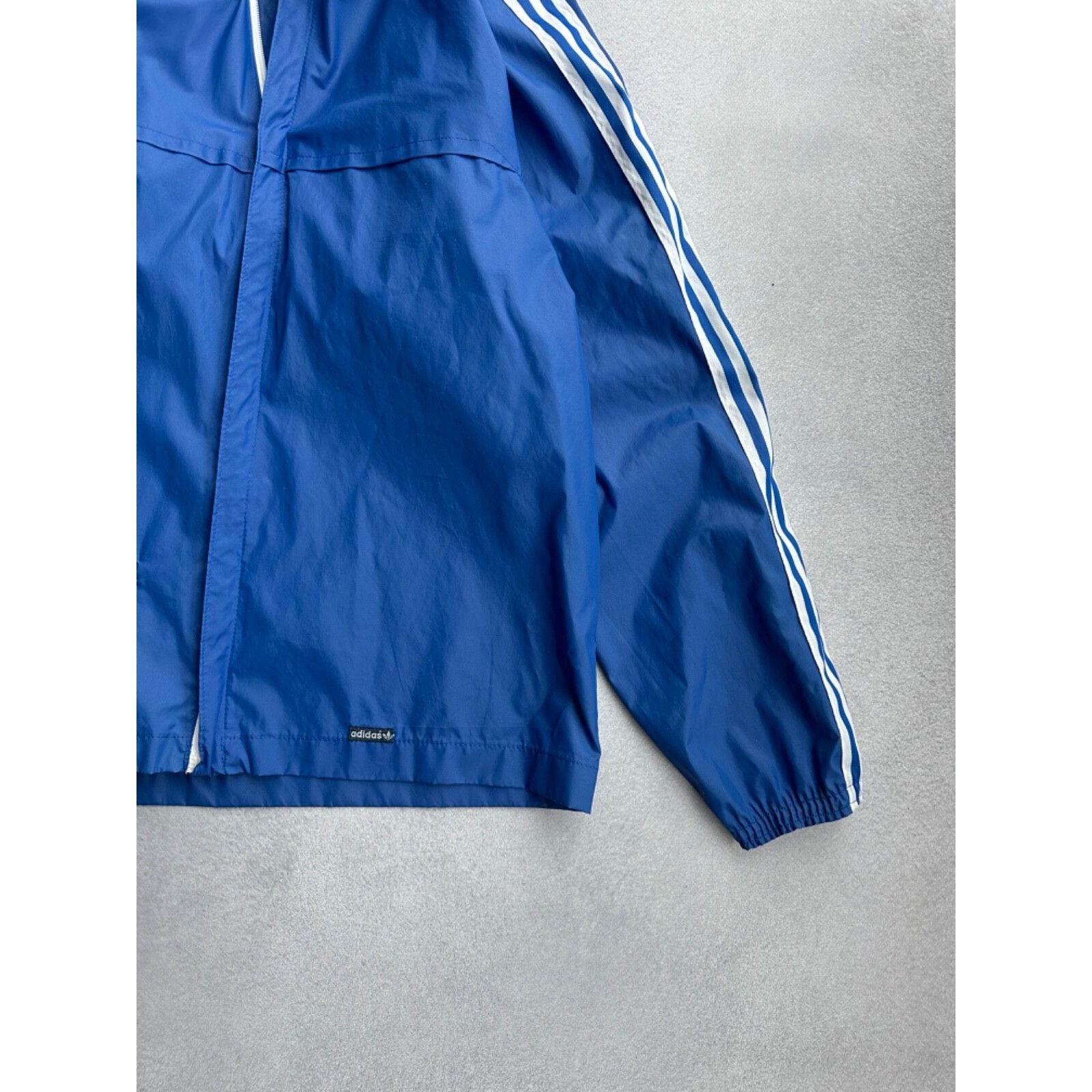 Adidas VTG Adidas Ventex Nylon Navy Striped Jacket Size US M / EU 48-50 / 2 - 11 Thumbnail