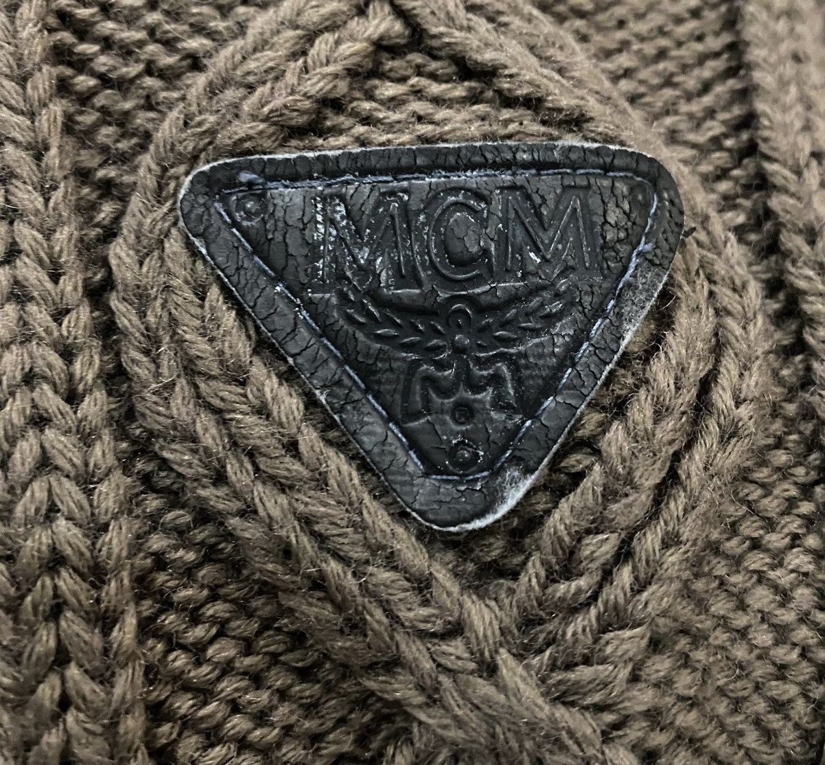 MCM × Vintage Vtg MCM hybrid cable knit sleeve Size US M / EU 48-50 / 2 - 9 Thumbnail