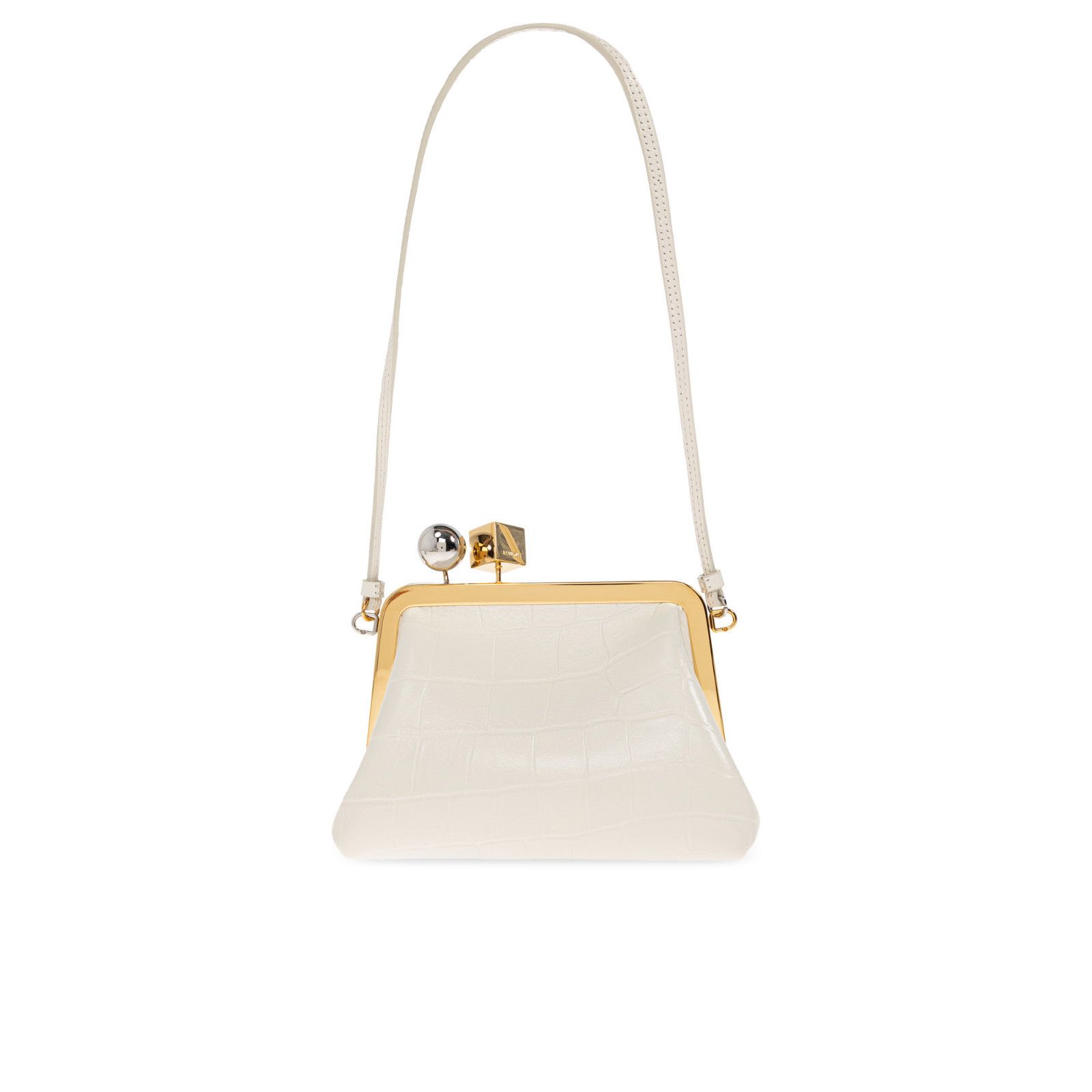 Jacquemus Jacquemus The Berlingot White Leather Shoulder Bag New Size ONE SIZE - 1 Thumbnail