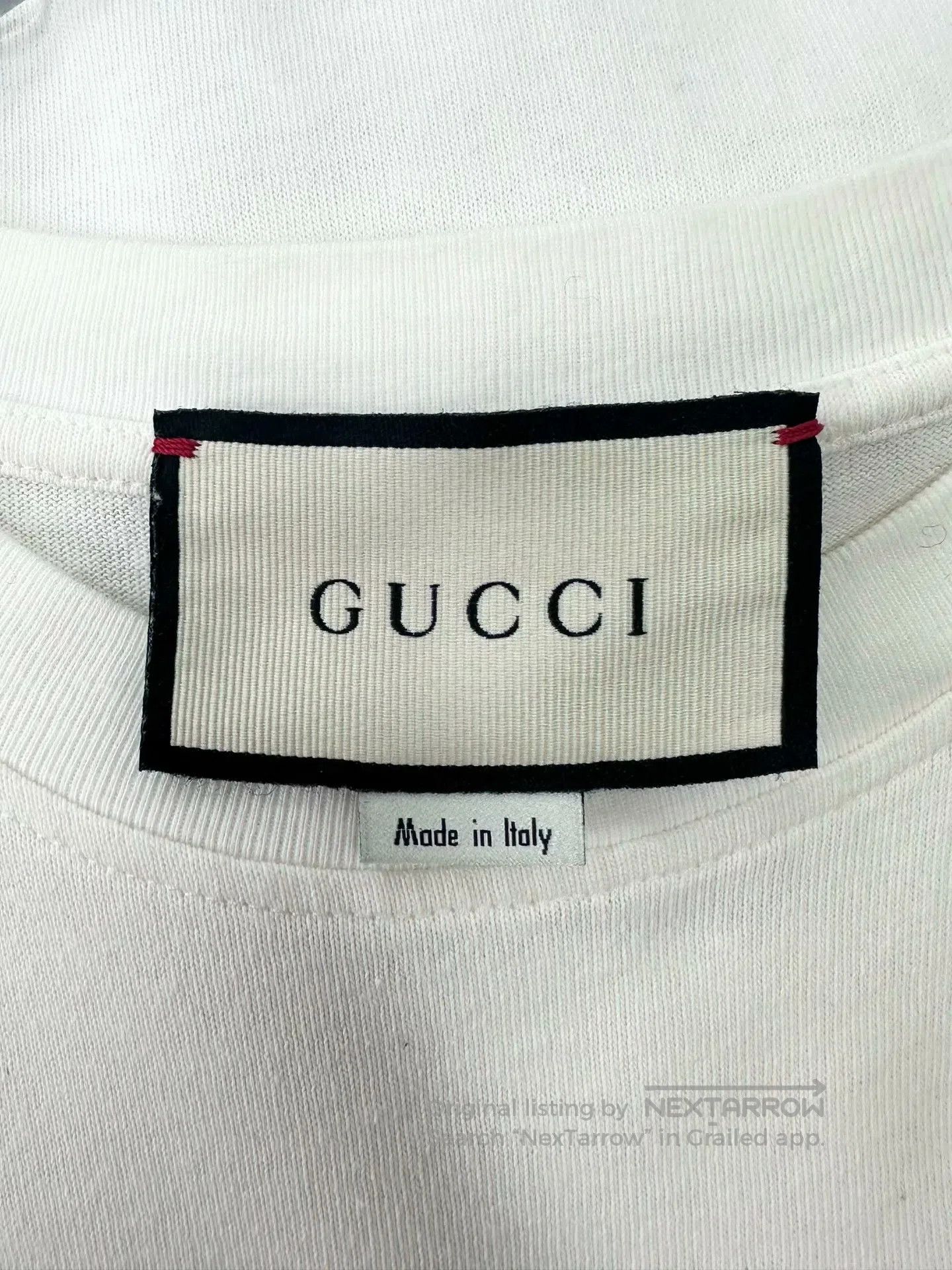 Gucci Guicci Beige embroidered lamb logo short-sleeve shirt| Size US M / EU 48-50 / 2 - 3 Thumbnail