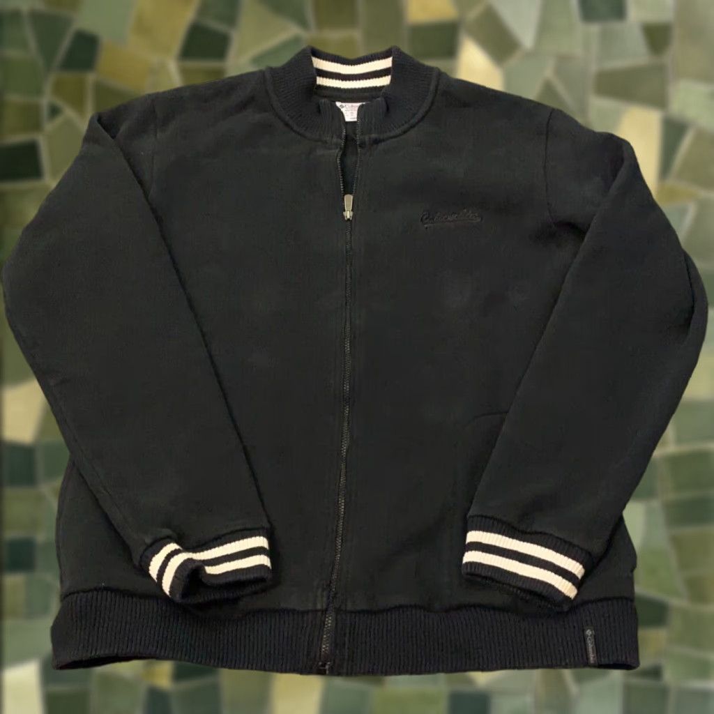 Vintage VINTAGE Columbia Jacket Women’s Short Bomber Black Full Zip Pockets L Adult Womens Size L / US 10 / IT 46 - 1 Thumbnail