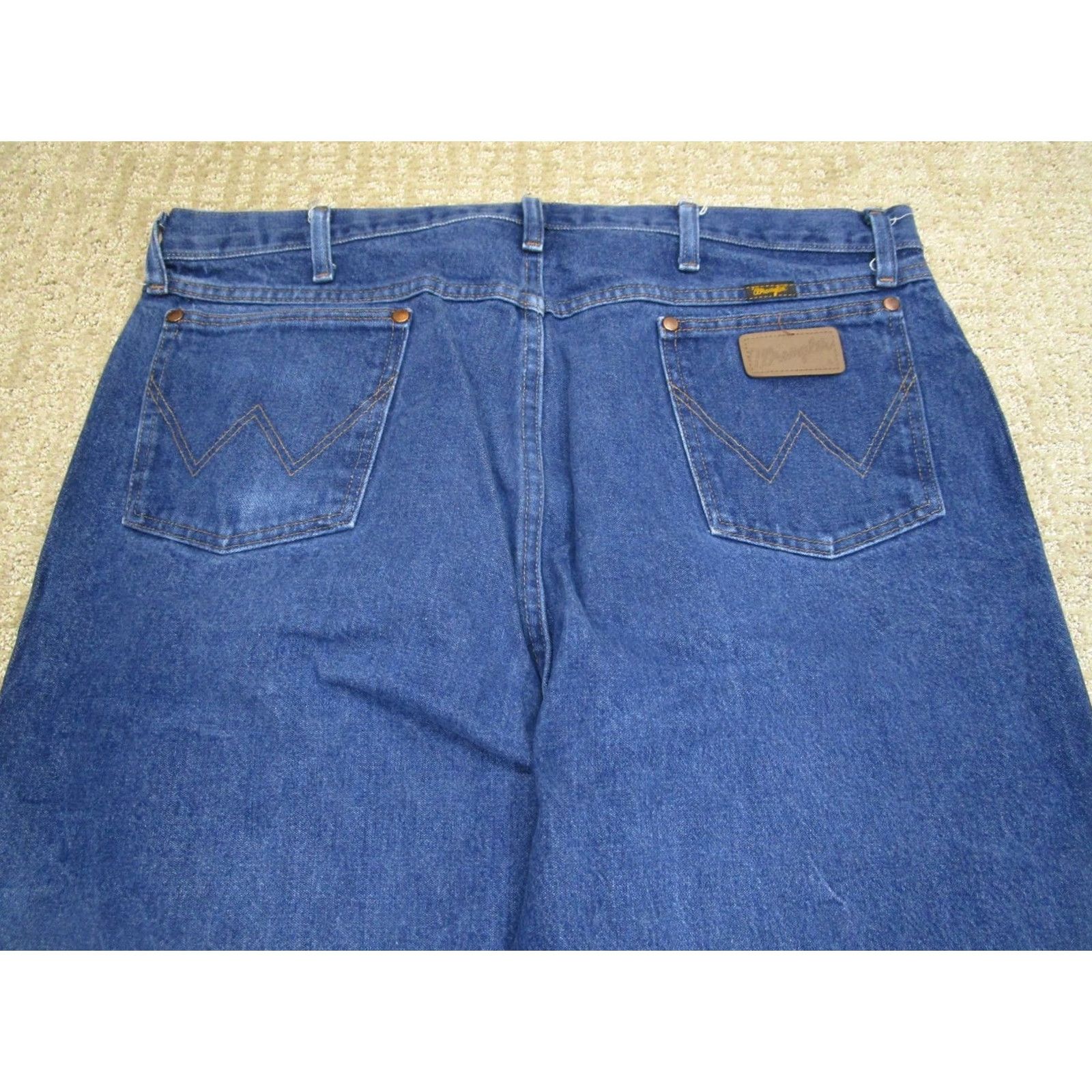 Wrangler Wrangler Jeans Mens 42x34 Blue Cowboy Cut Original Fit Western Pants Dark Wash Size US 42 / EU 58 - 4 Thumbnail