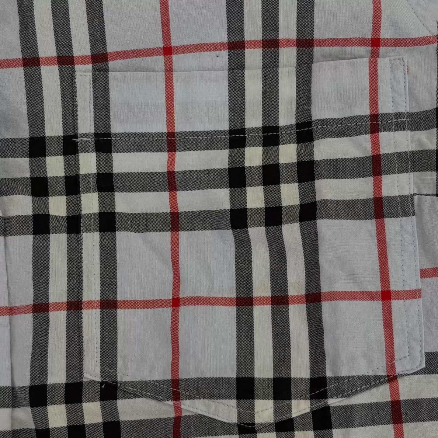Burberry Burberry White & Blue Check Long-Sleeve Shirt Size 38 New Size XS / US 0-2 / IT 36-38 - 6 Thumbnail