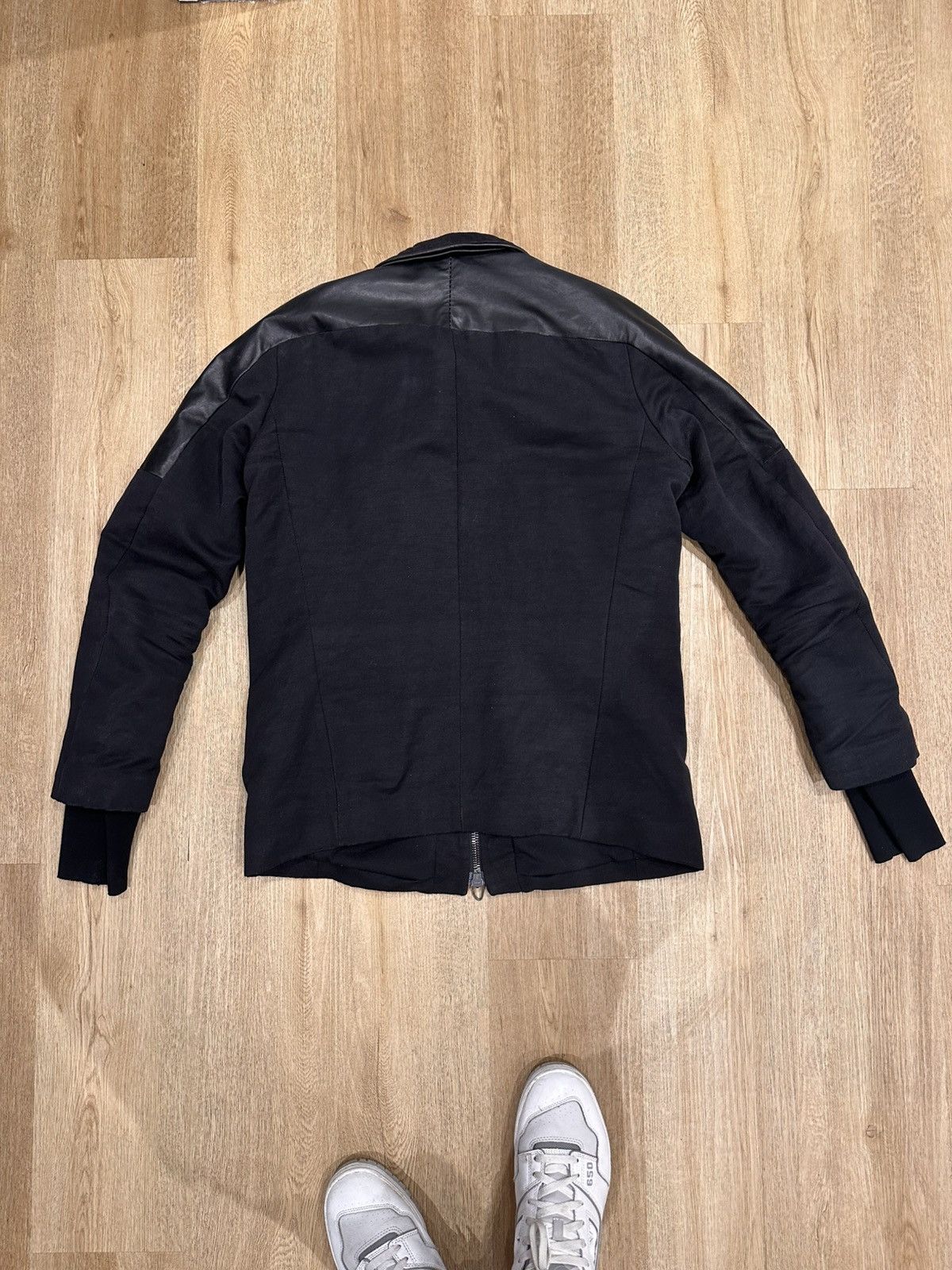 Daniele Basta Daniele Basta Jacket Leather &Technical Fabric Black IT54 XL Size 54R - 2 Thumbnail