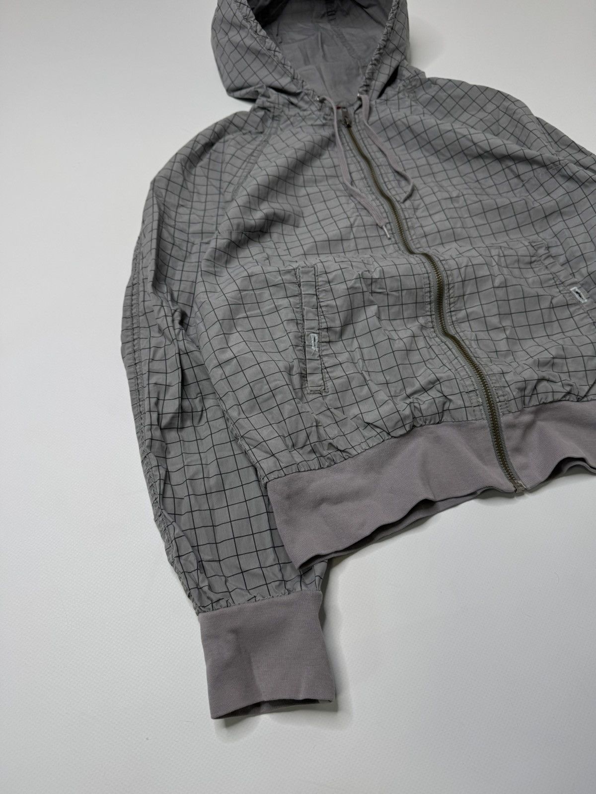 Vintage Vintage gray checked light jacket swag avant garde skate sk8 Size S / US 4 / IT 40 - 3 Thumbnail