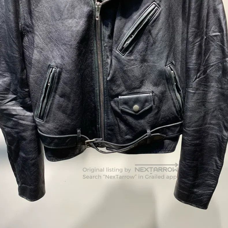 Balenciaga Balenciaga Lapelled Leather Jacket Size US S / EU 44-46 / 1 - 4 Thumbnail