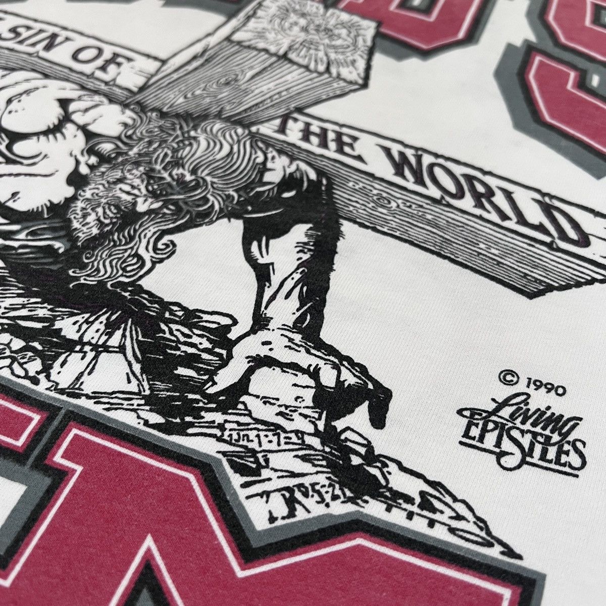 Vintage Vintage 90s Lord Gym Jesus Distressed Thrashed 2XL Size US XXL / EU 58 / 5 - 6 Thumbnail