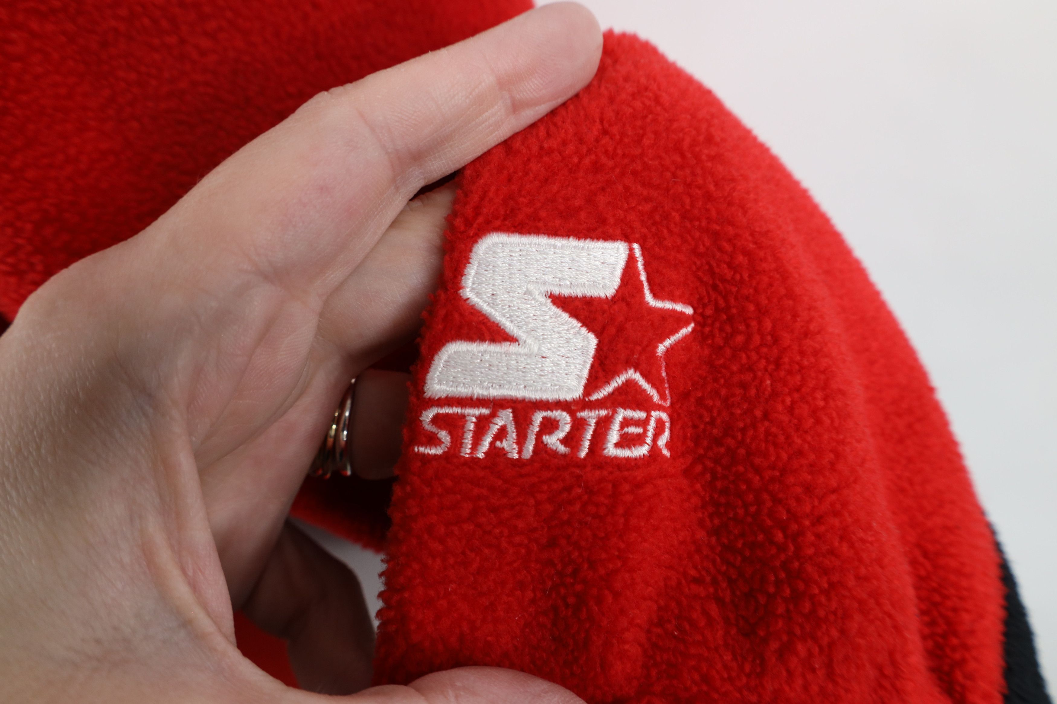 Starter × Vintage Vintage 90s Starter Buccaneers Football Fleece Sweater Size US L / EU 52-54 / 3 - 5 Thumbnail