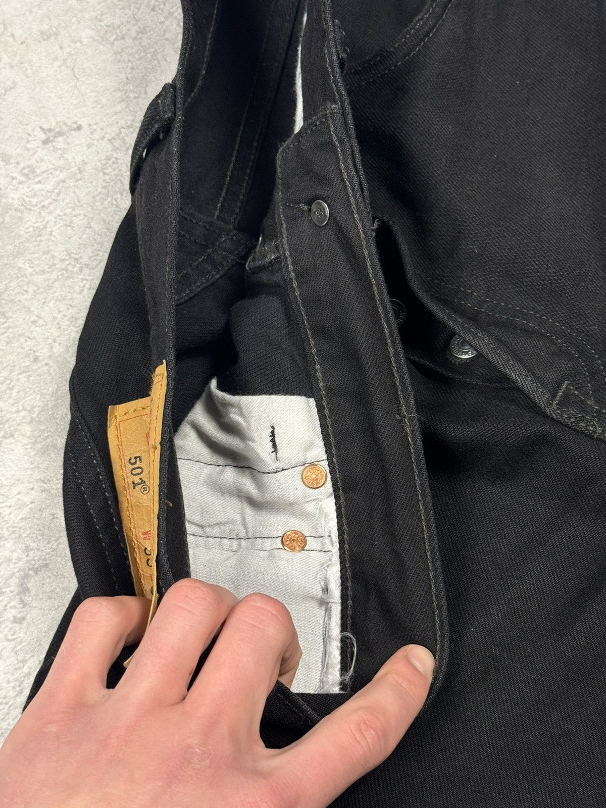 Levi's Levis 501 Black Jeans Size 33/34 Size US 33 - 14 Thumbnail