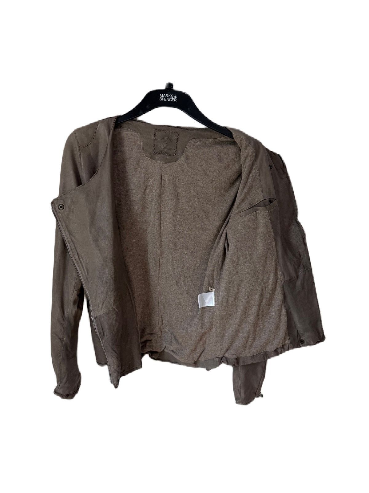 SHIPS JAPANESE BRAND SHIPS LEATHER JACKET ASYMMETRIC SHEEPSKIN Size M / US 6-8 / IT 42-44 - 2 Thumbnail