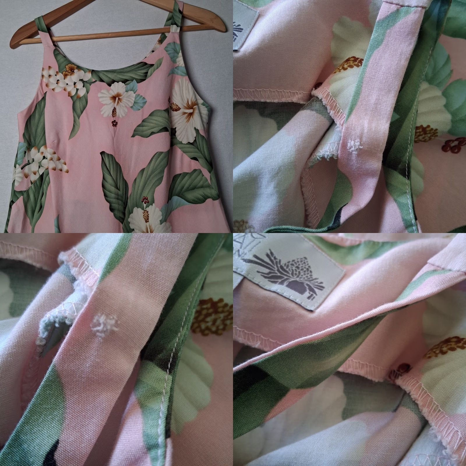 IOLANI VINTAGE IOLANI Pink Tropical Hawaiian Aloha Dress Small Womens READ Size S / US 4 / IT 40 - 8 Thumbnail
