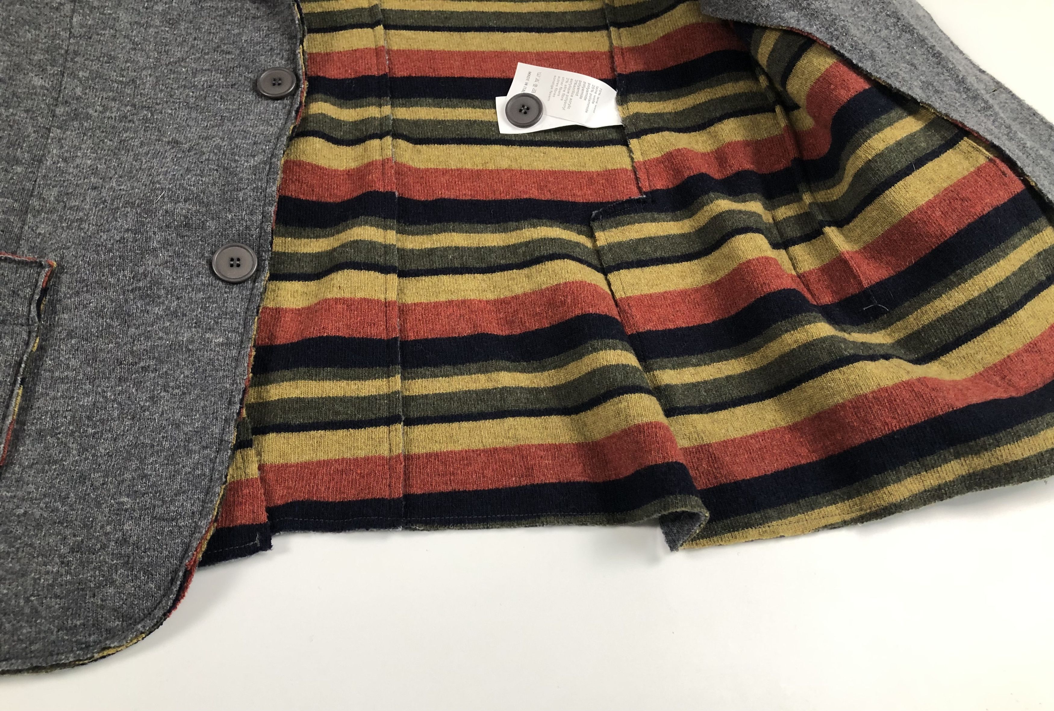 Other Gallo Wool-Blend Unfinished Edges Blazer Size 52R - 4 Thumbnail