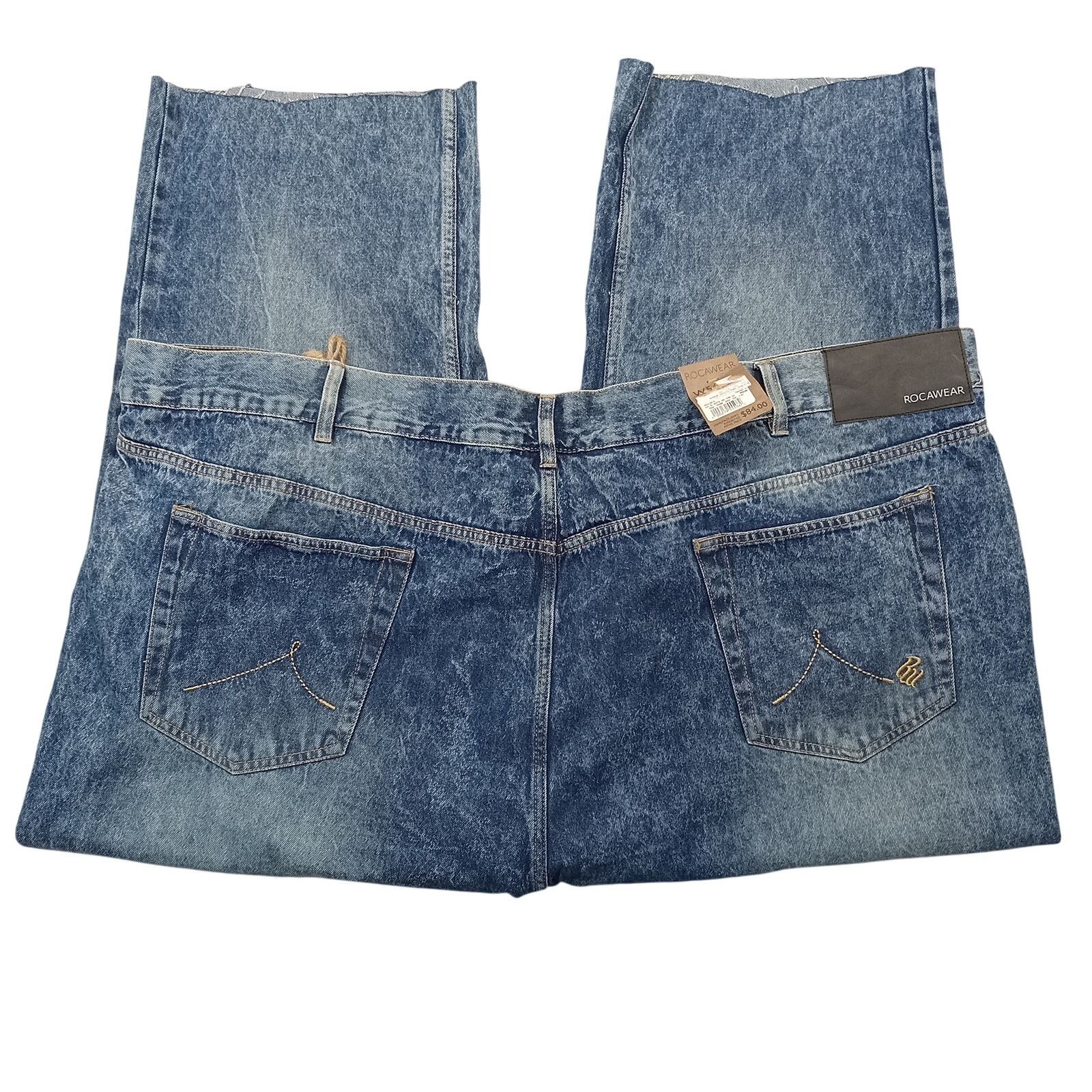 Rocawear New Rocawear Jeans Men's 56 X 26 Blue Cutoffs Raw Hem Size US 44 / EU 60 - 2 Thumbnail