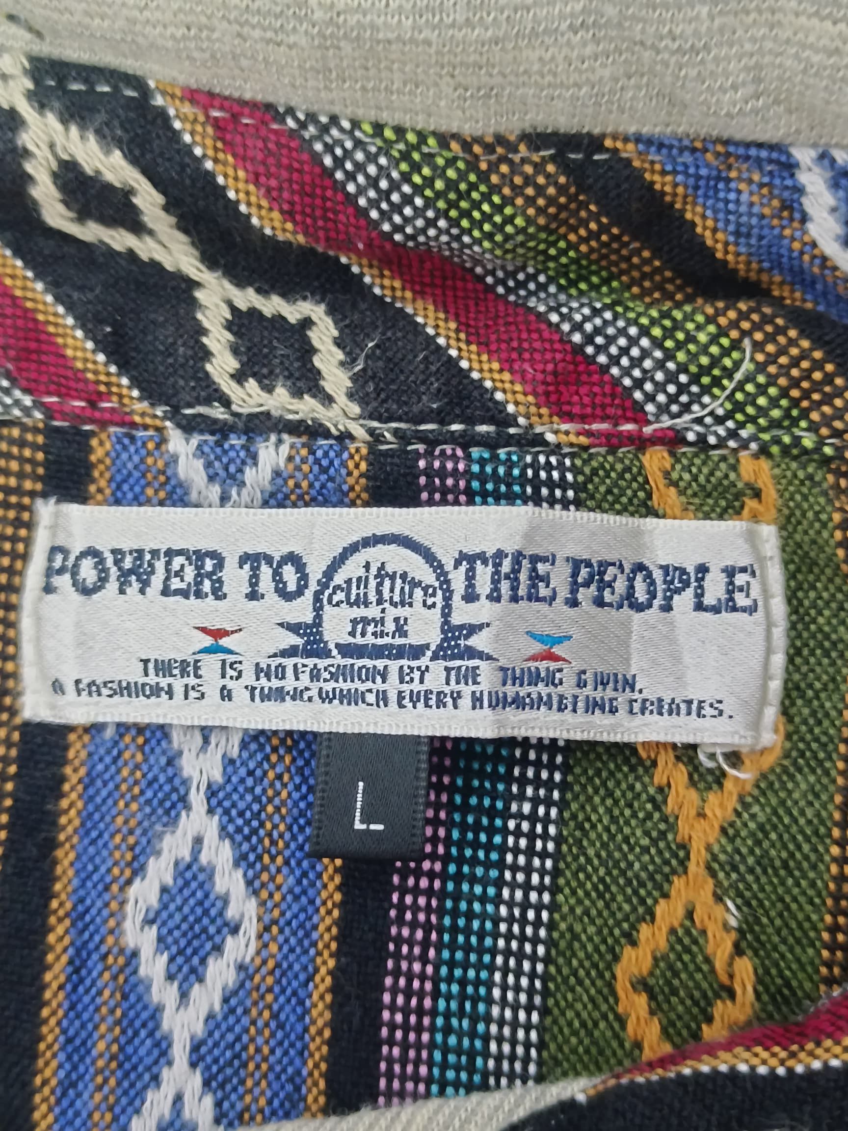 Vintage Vintage Power to the People Culture Mix Buffalo Buttons Size US L / EU 52-54 / 3 - 2 Thumbnail