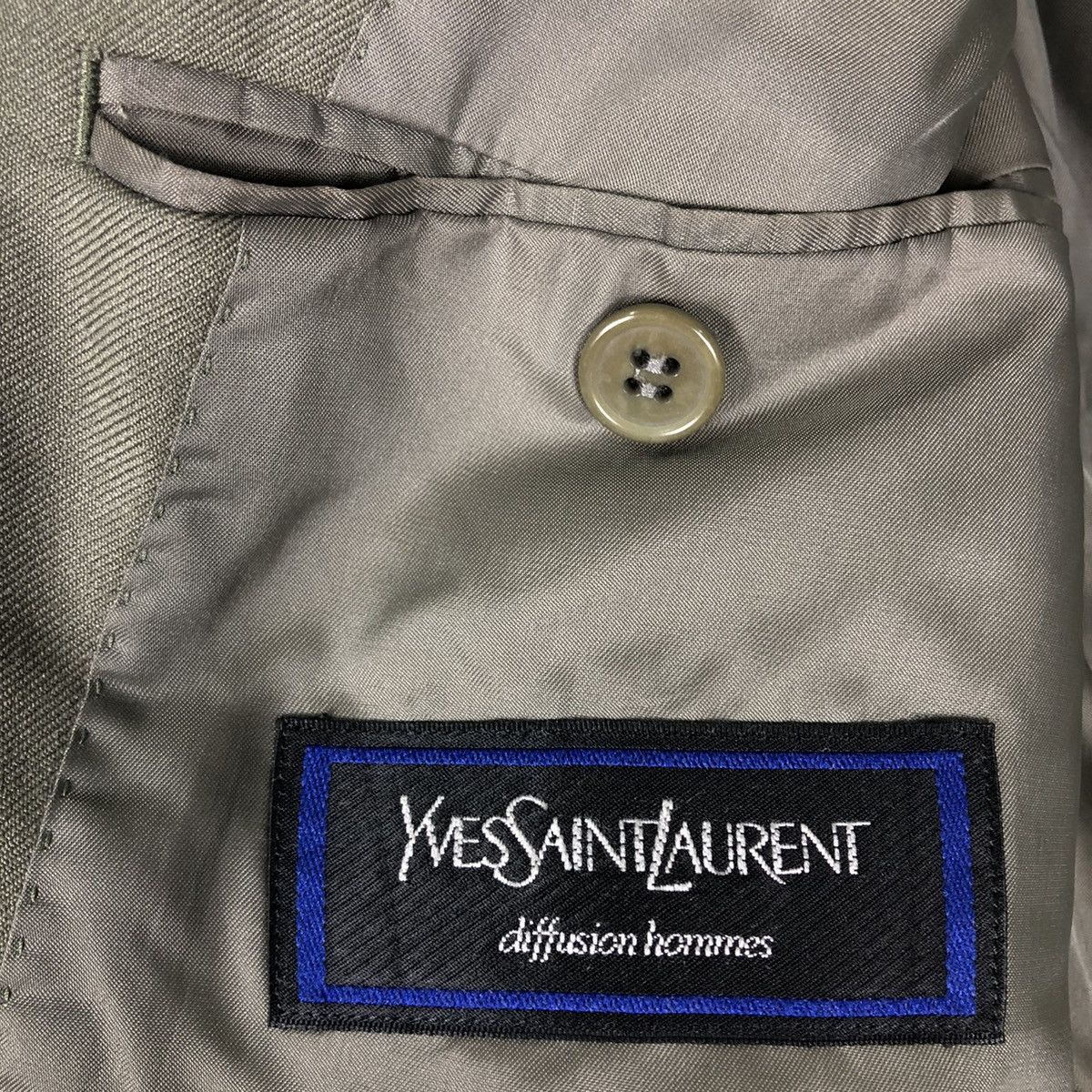 Yves Saint Laurent 🔥Rich Grey - Double Breast Coats Jacket Japan Made Size US M / EU 48-50 / 2 - 12 Thumbnail
