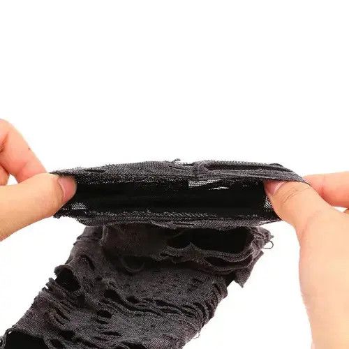 Japanese Brand Gothic Ripped Slit Fingerless Gloves Size ONE SIZE - 3 Thumbnail