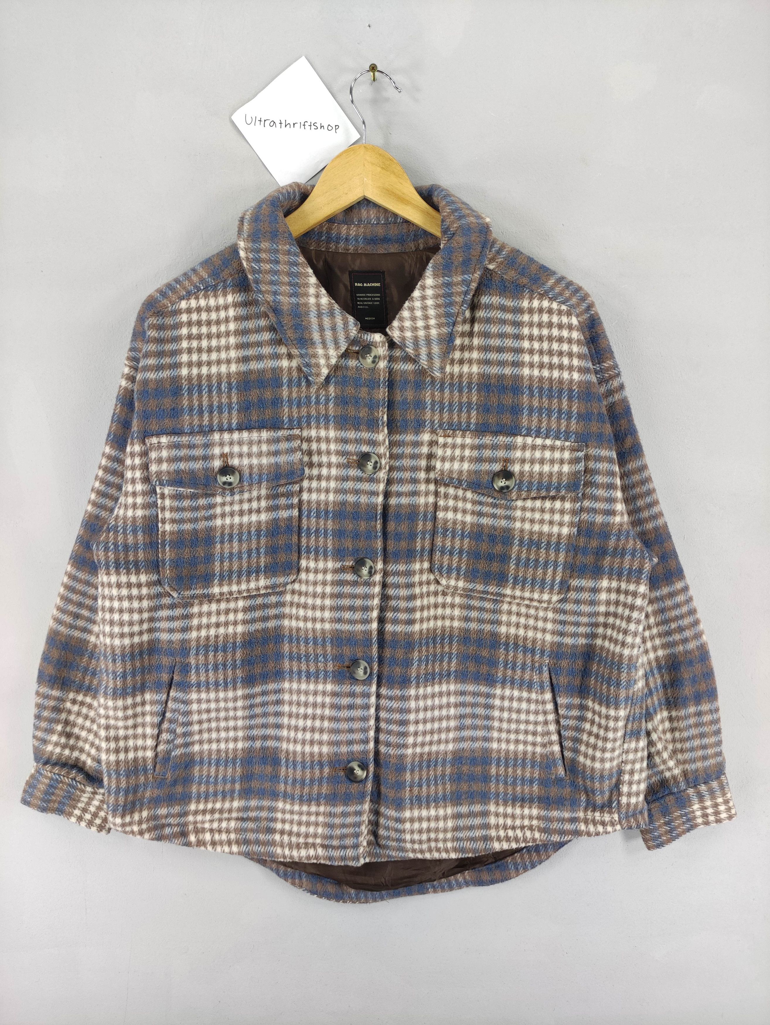 Vintage Rag Machine Jacket Flannel Button Up