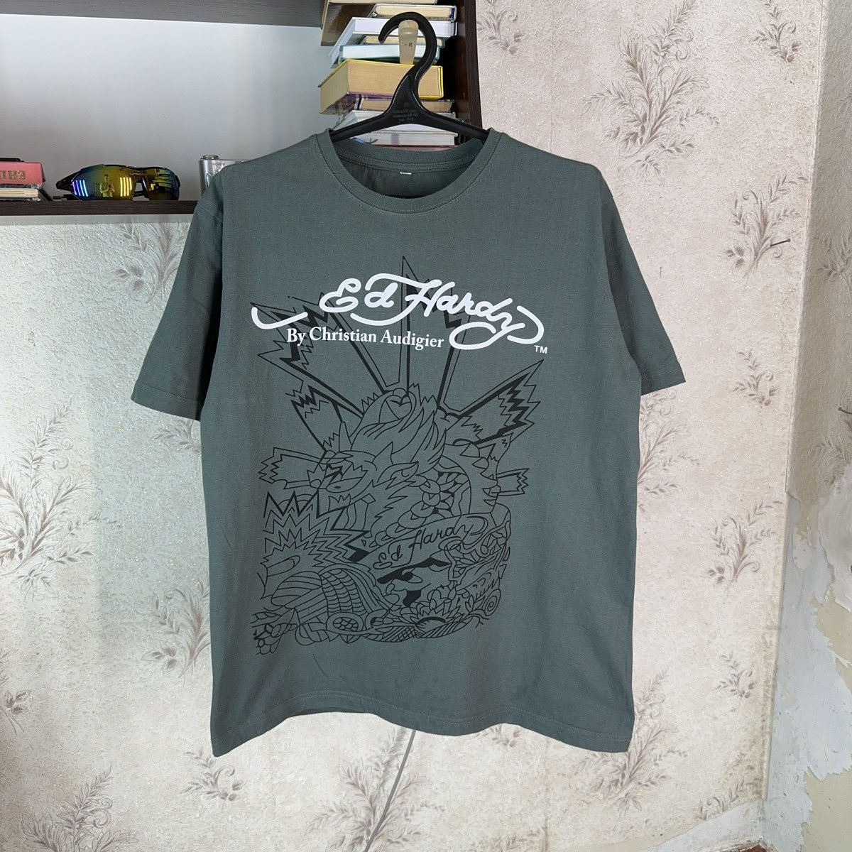 Christian Audigier × Ed Hardy Ed Hardy T shirt by Christian Audigier Y2K Streetwear XL Size US XL / EU 56 / 4 - 1 Thumbnail