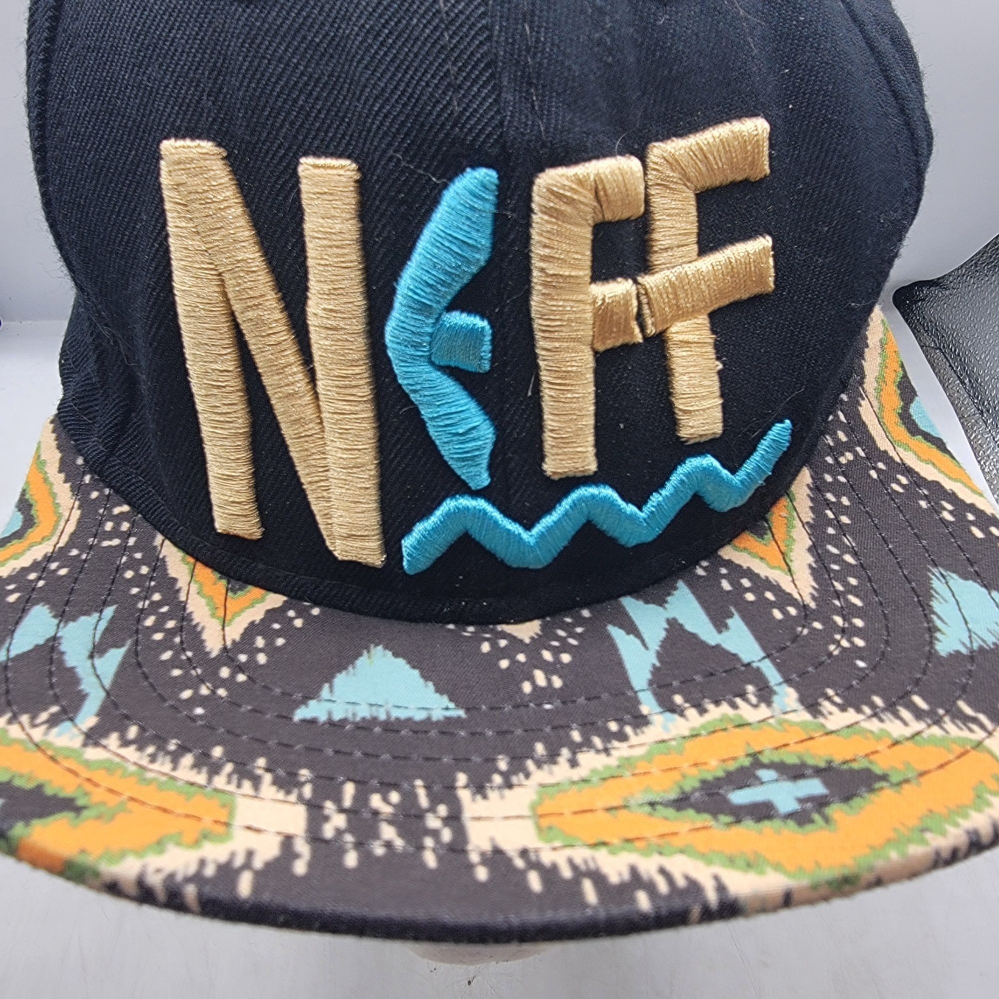 NEFF Neff Adults Multicolor Snapback Cap Tribal Print Brim Casual Size ONE SIZE - 9 Thumbnail